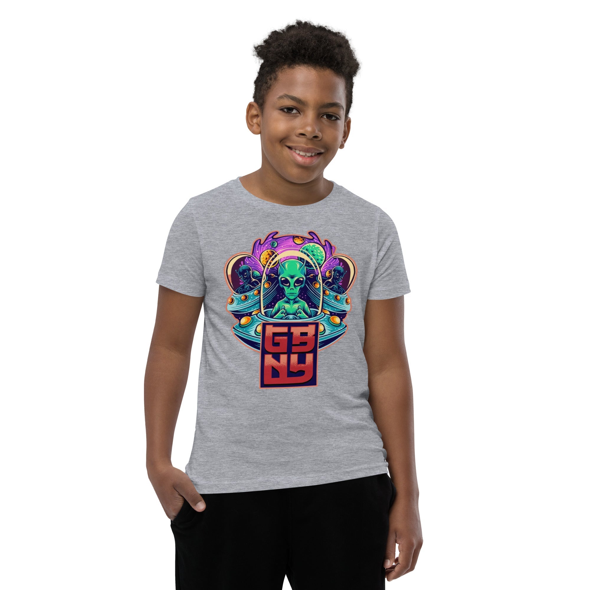 GBNY Athletic Heather / S GBNY "Alien World" T-shirt - Kid's 6444770_9594