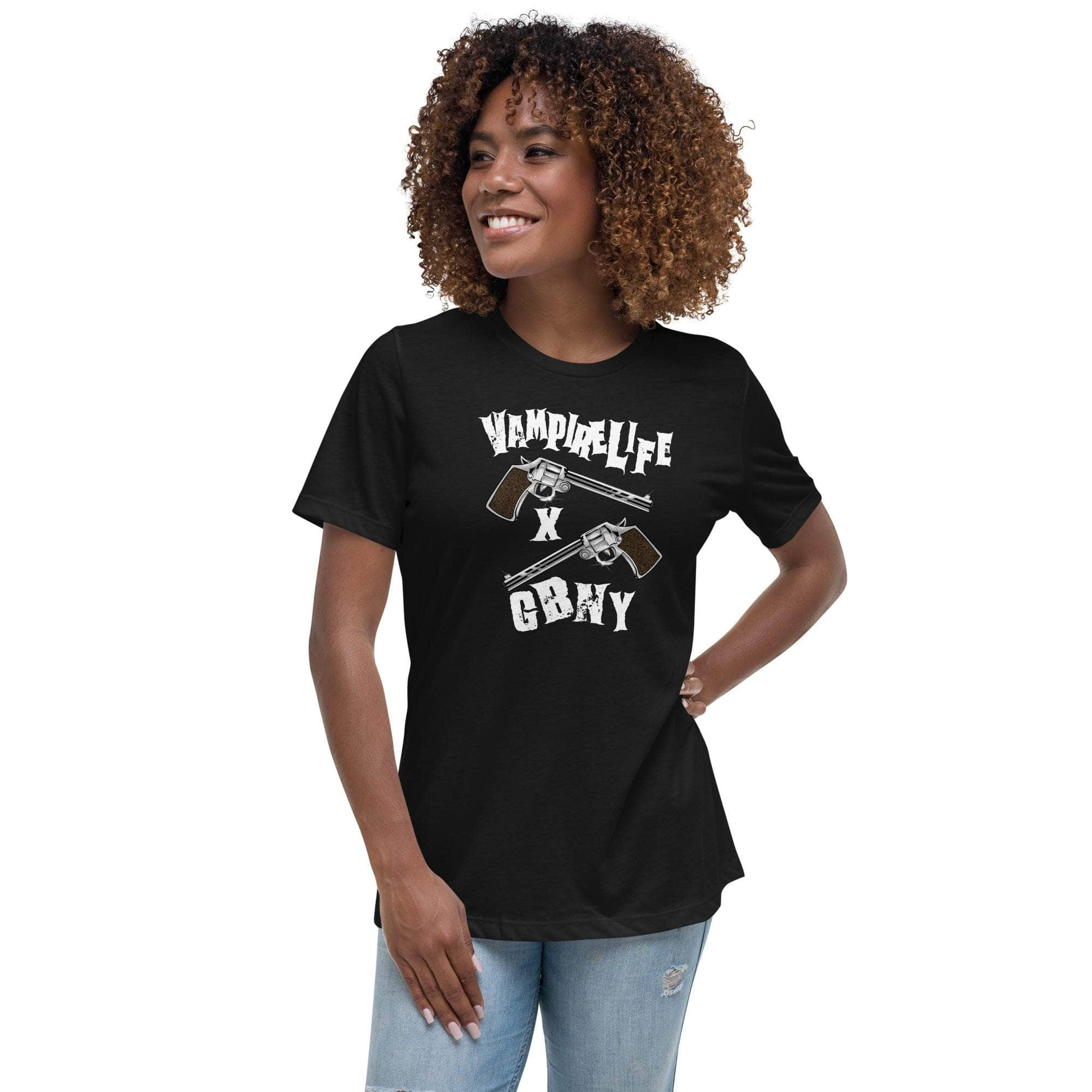 GBNY Black / S Vamp Life x GBNY Crossed Pistols T-Shirt - Women's 8300381_10187