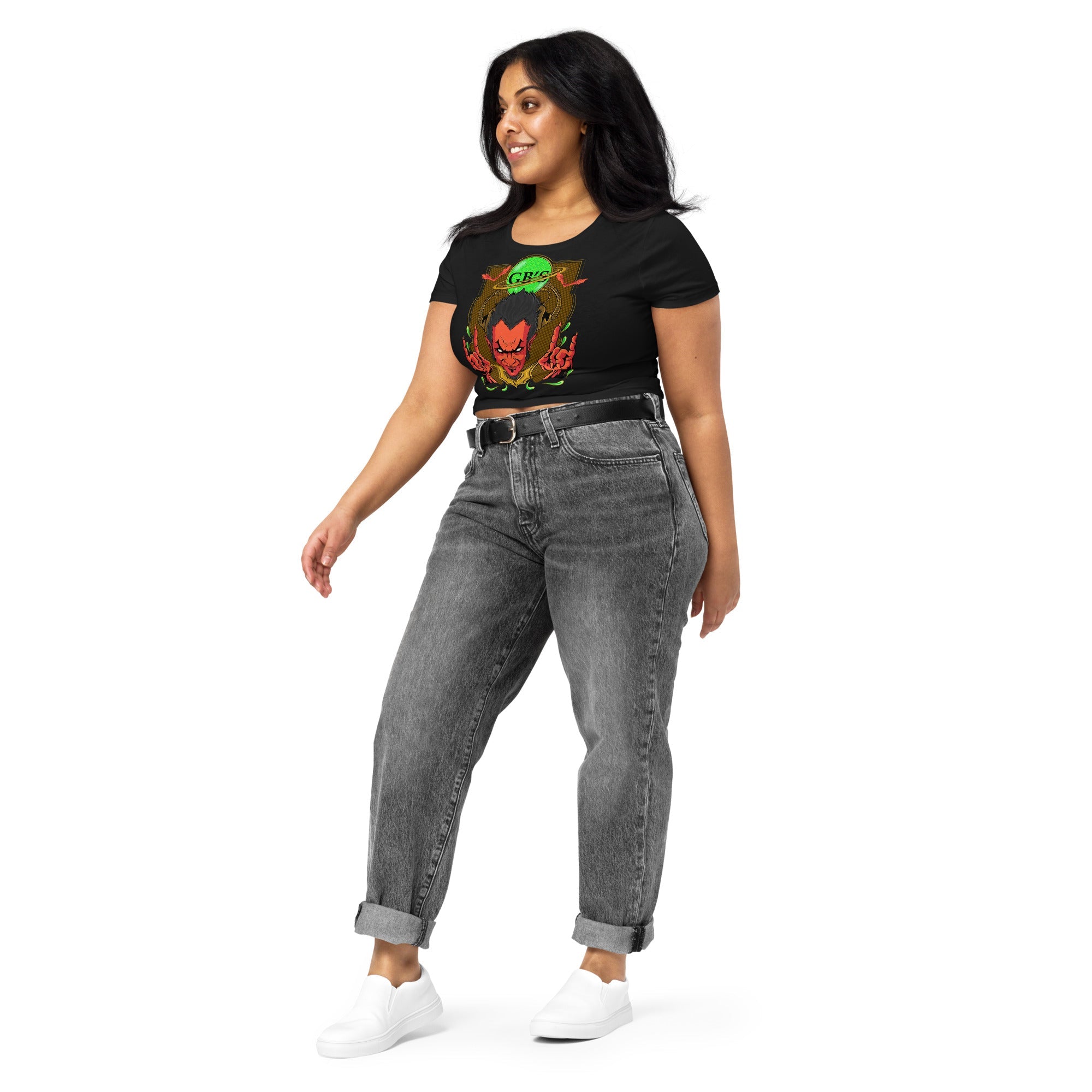 GBNY Black / XS/SM Vamp Life X GBNY "Rock & Roll Vamp" Crop Tee - Women’s 7524668_7317