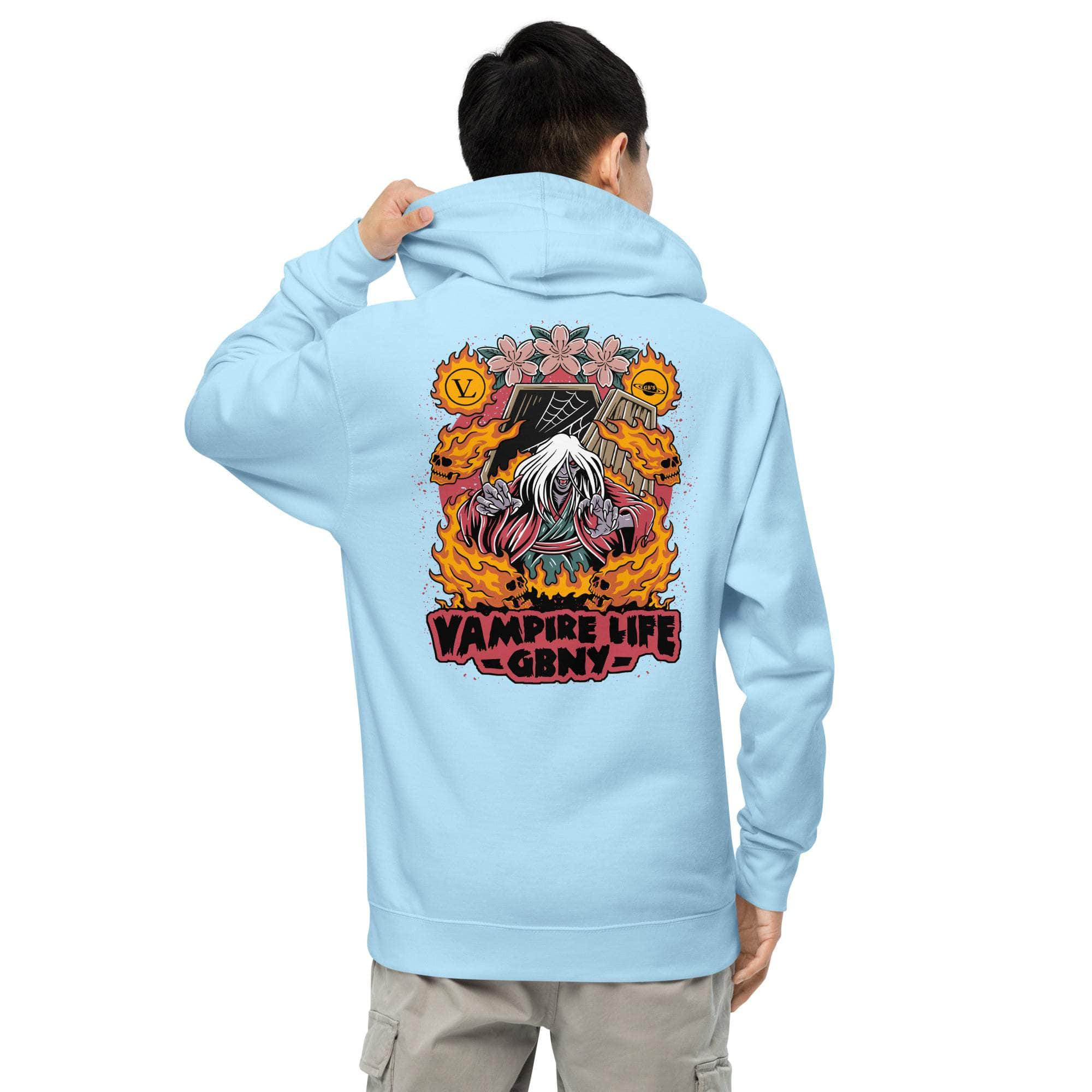 GBNY Blue Aqua / S Vamp Life X GBNY "Fiery Vamp" Hoodie - Men's 7487716_15582