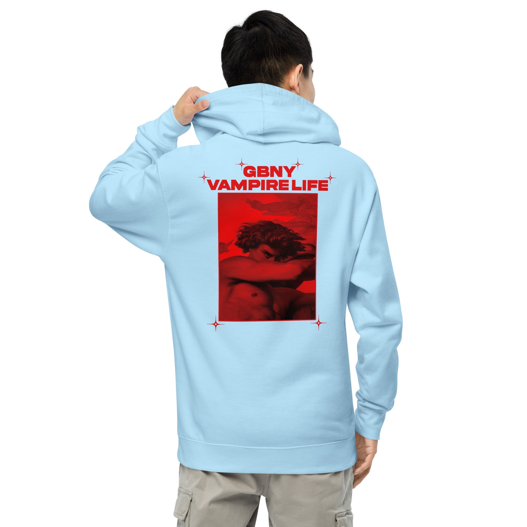 GBNY Blue Aqua / S Vamp Life X GBNY "Hiding Angel" Hoodie - Men's 3006332_15582