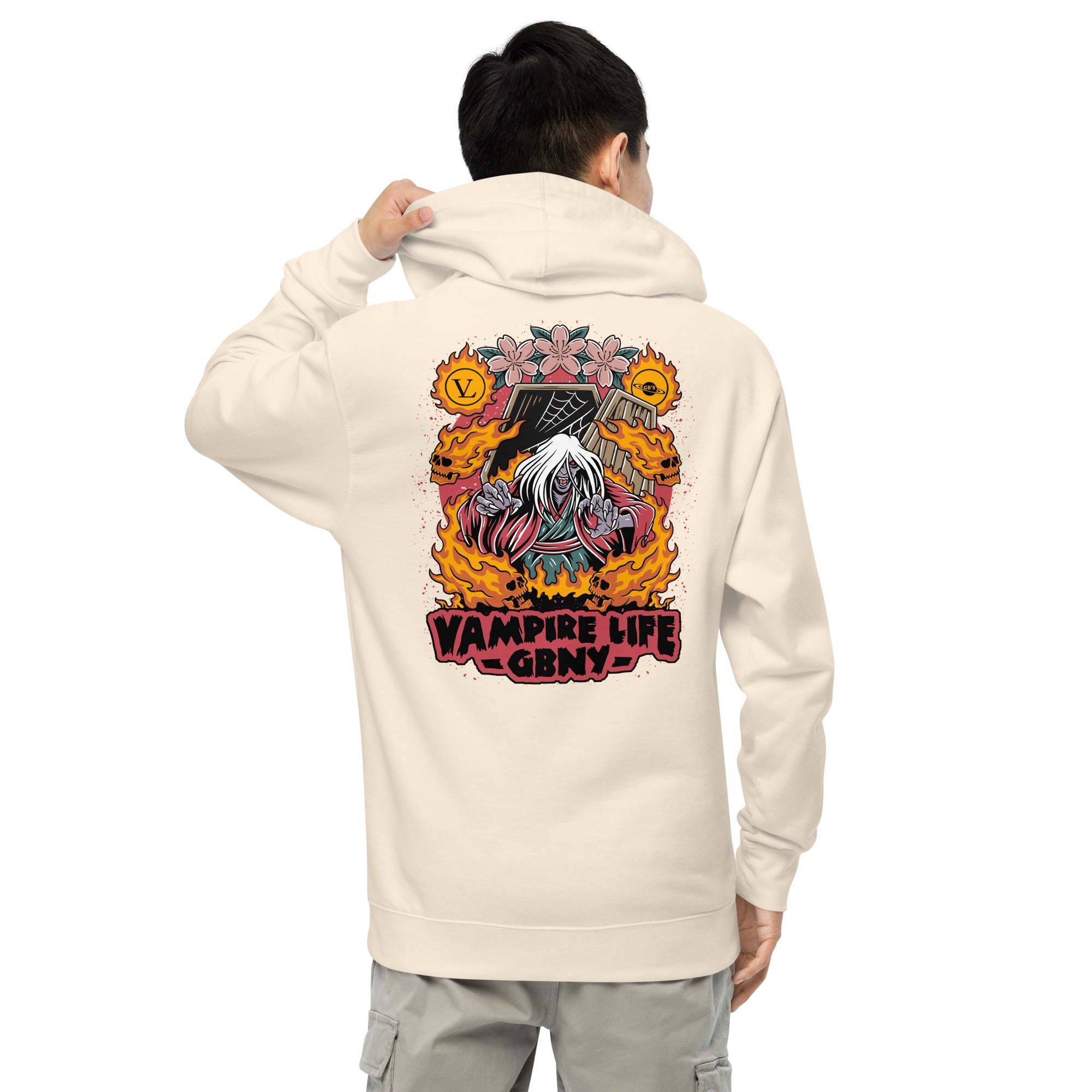 GBNY Bone / S Vamp Life X GBNY "Fiery Vamp" Hoodie - Men's 7487716_15587