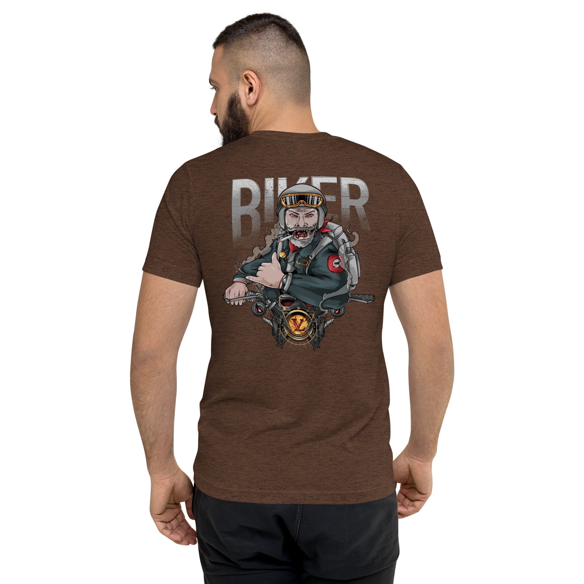 GBNY Brown Triblend / XS Vamp Life X GBNY "Biker" T-shirt - Men's 8323486_6496