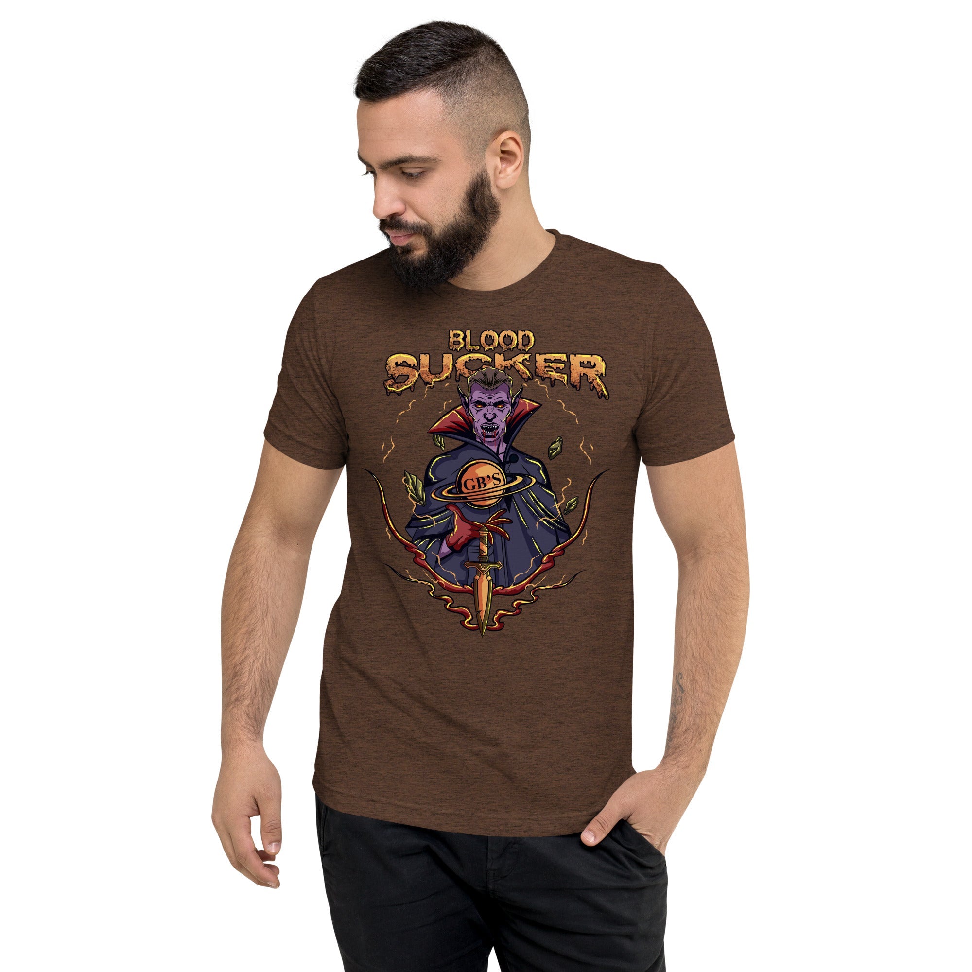 GBNY Brown Triblend / XS Vamp Life X GBNY "Blood Sucker" T-shirt - Men's 7704314_6496