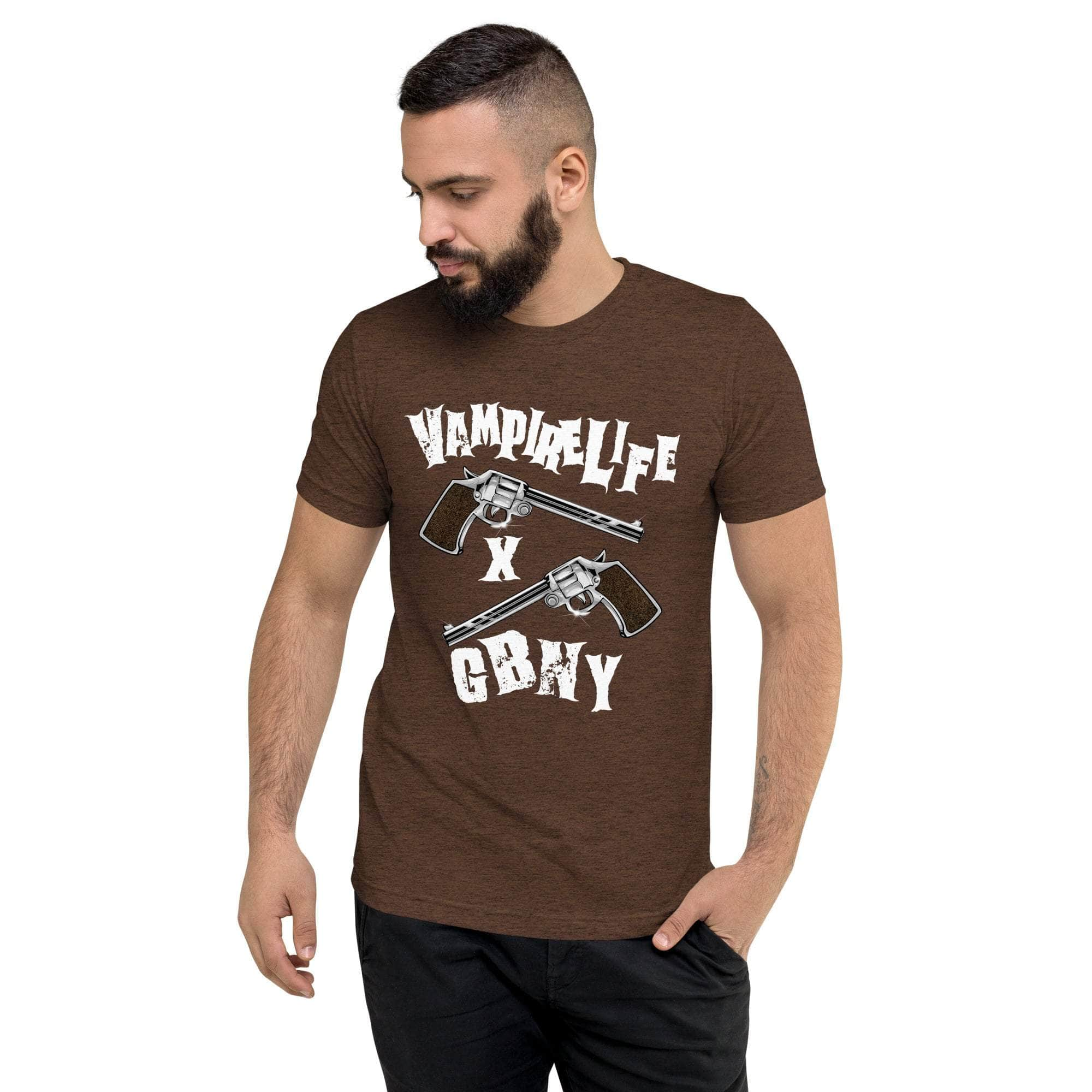 GBNY Brown Triblend / XS Vamp Life X GBNY "Pistol" T-shirt - Men's 9830702_6496