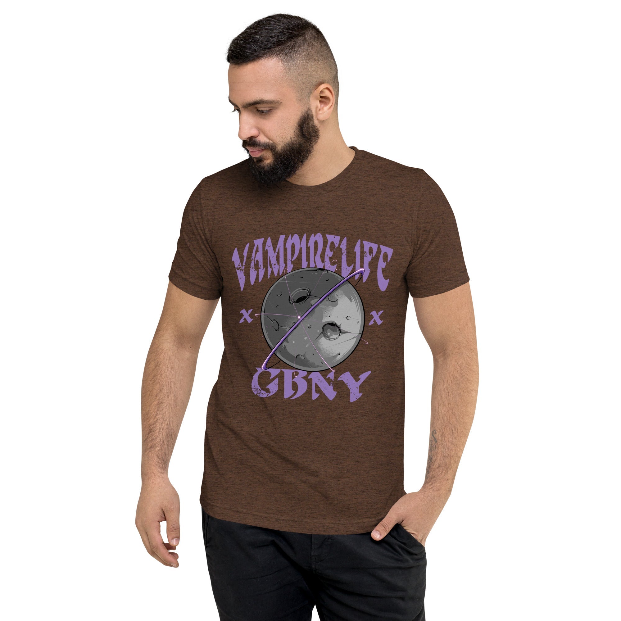 GBNY Brown Triblend / XS Vamp Life X GBNY "Planet" T-shirt - Men's 3408924_6496