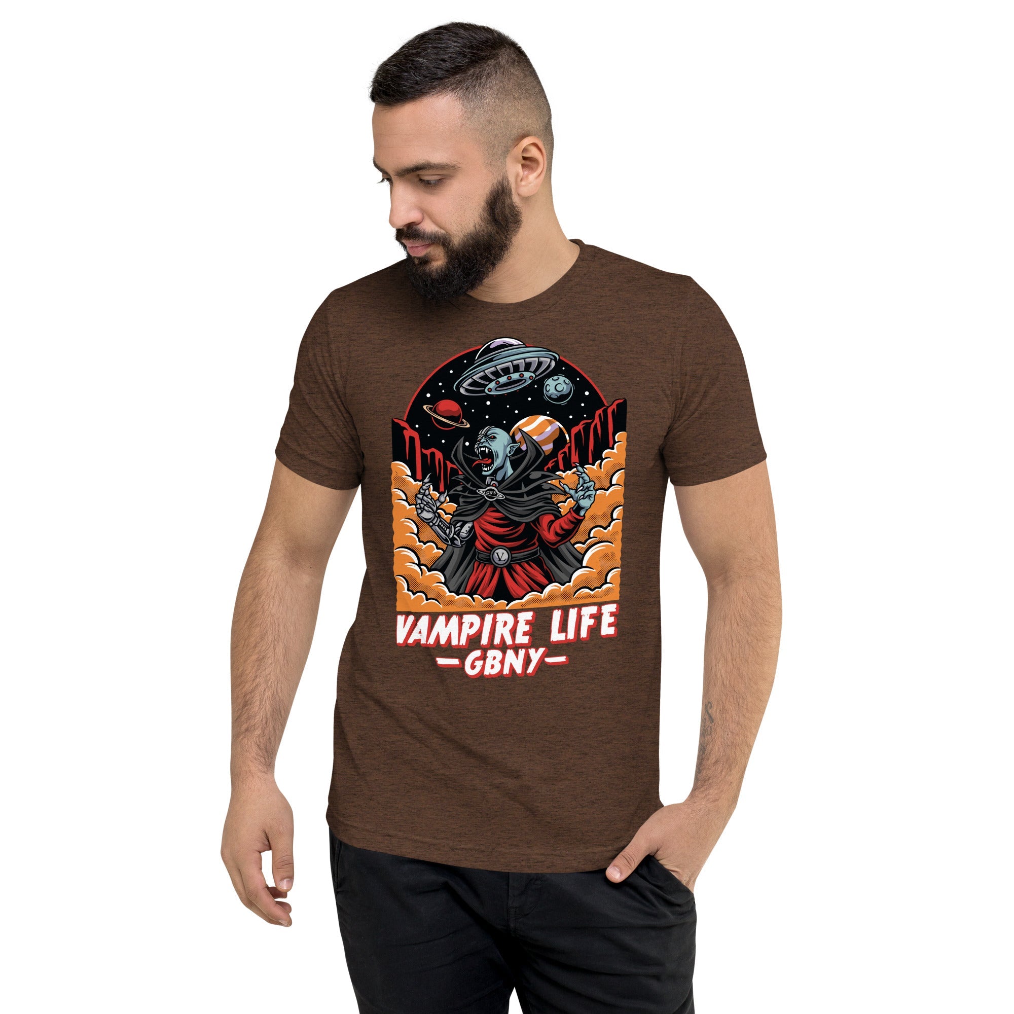 GBNY Brown Triblend / XS Vamp Life X GBNY "Space Vampire" T-shirt - Men's 3872353_6496