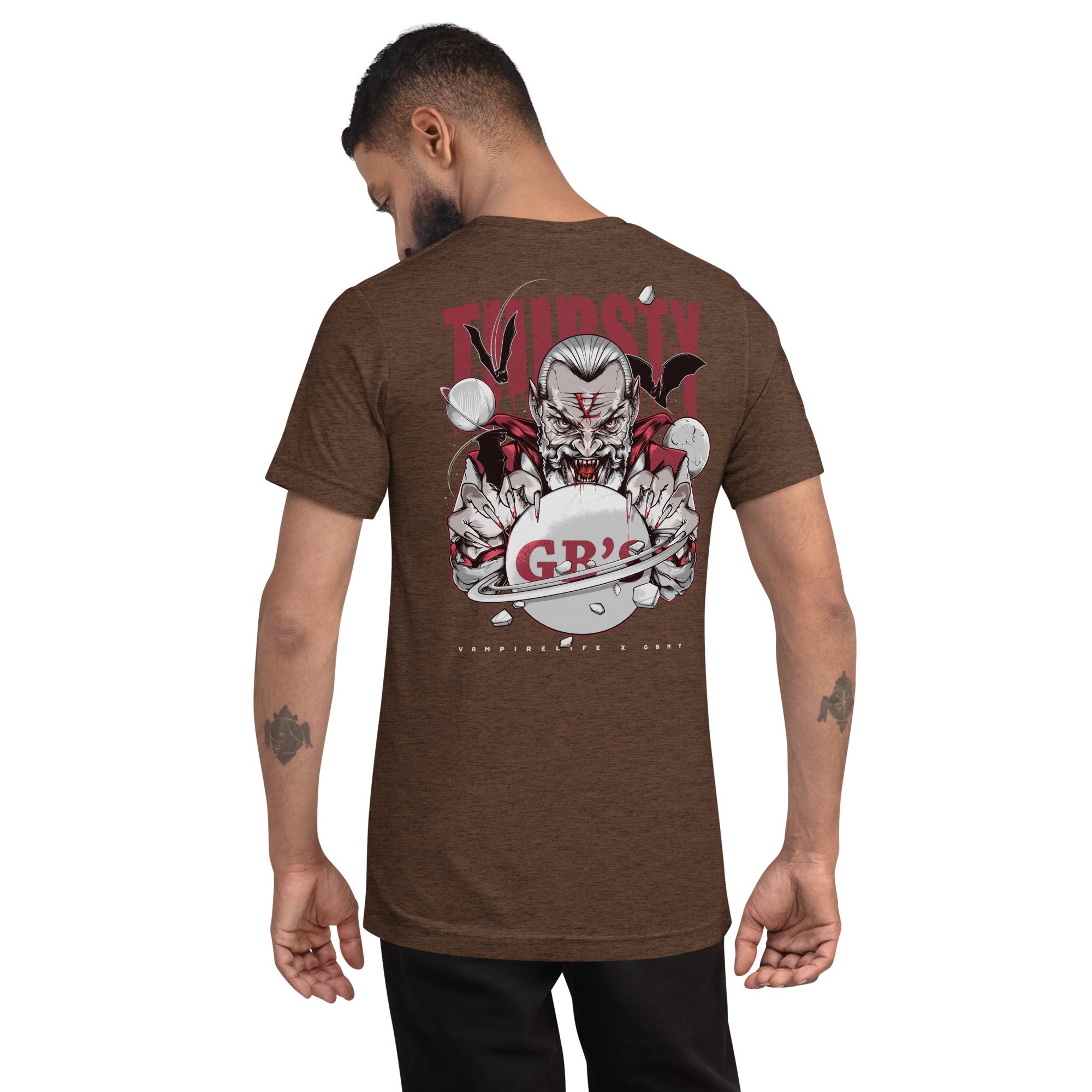 GBNY Brown Triblend / XS Vamp Life x GBNY "Thirsty Vamp" T-shirt - Men's 3455196_6496