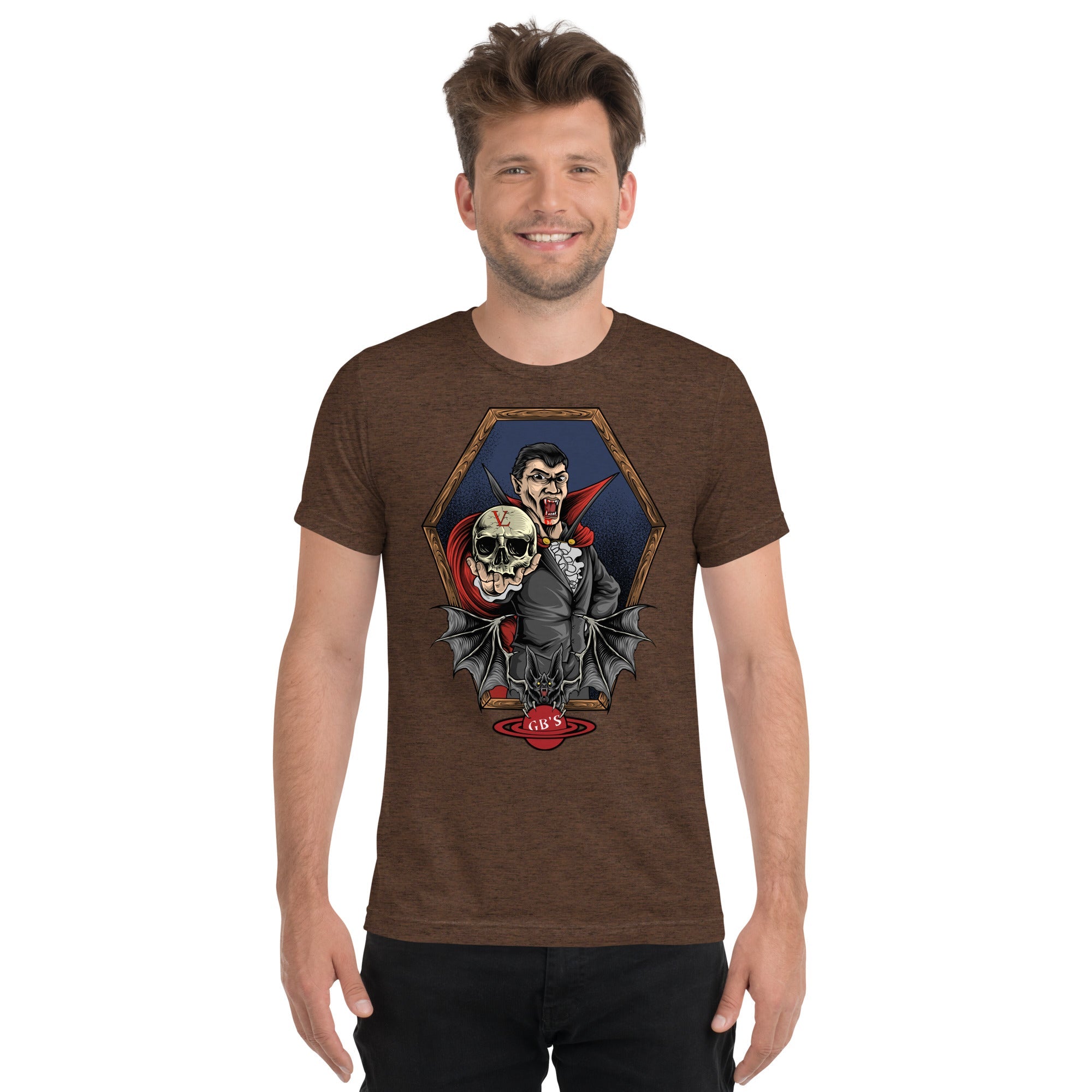 GBNY Brown Triblend / XS Vamp Life X GBNY "Vampire bat" T-shirt - Men's 8608077_6496