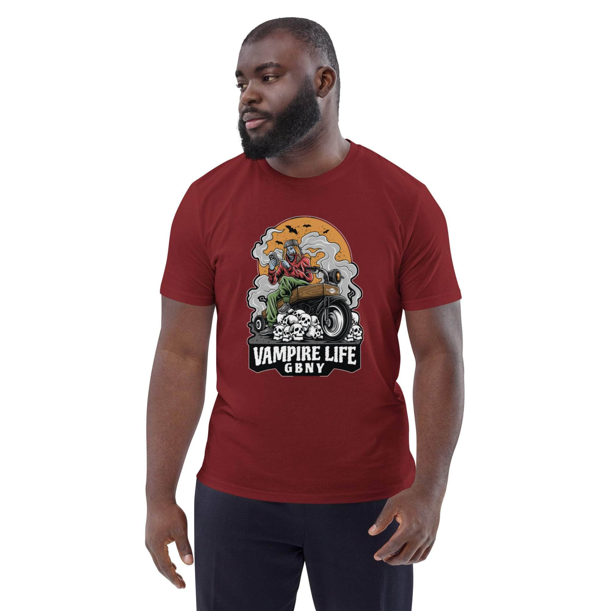 GBNY Burgundy / S Vamp Life x GBNY Skull Smoky Rider Tee - Men's 9983194_14944