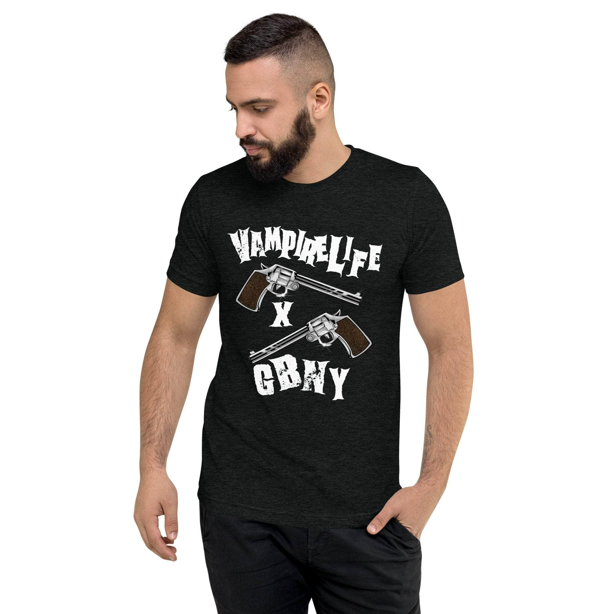 GBNY Charcoal-Black Triblend / XS Vamp Life X GBNY "Pistol" T-shirt - Men's 9830702_6504