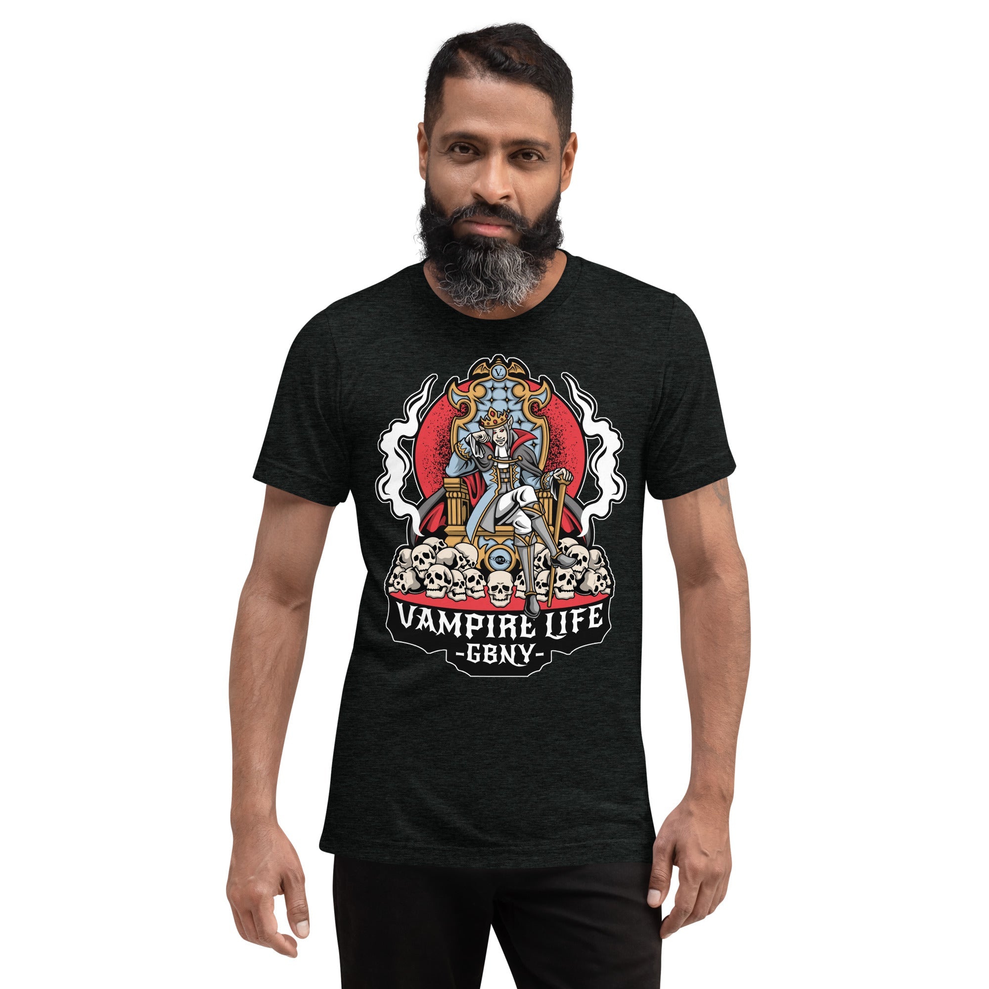 GBNY Charcoal-Black Triblend / XS Vamp Life X GBNY "Royal Vamp" T-shirt - Men's 8636809_6504