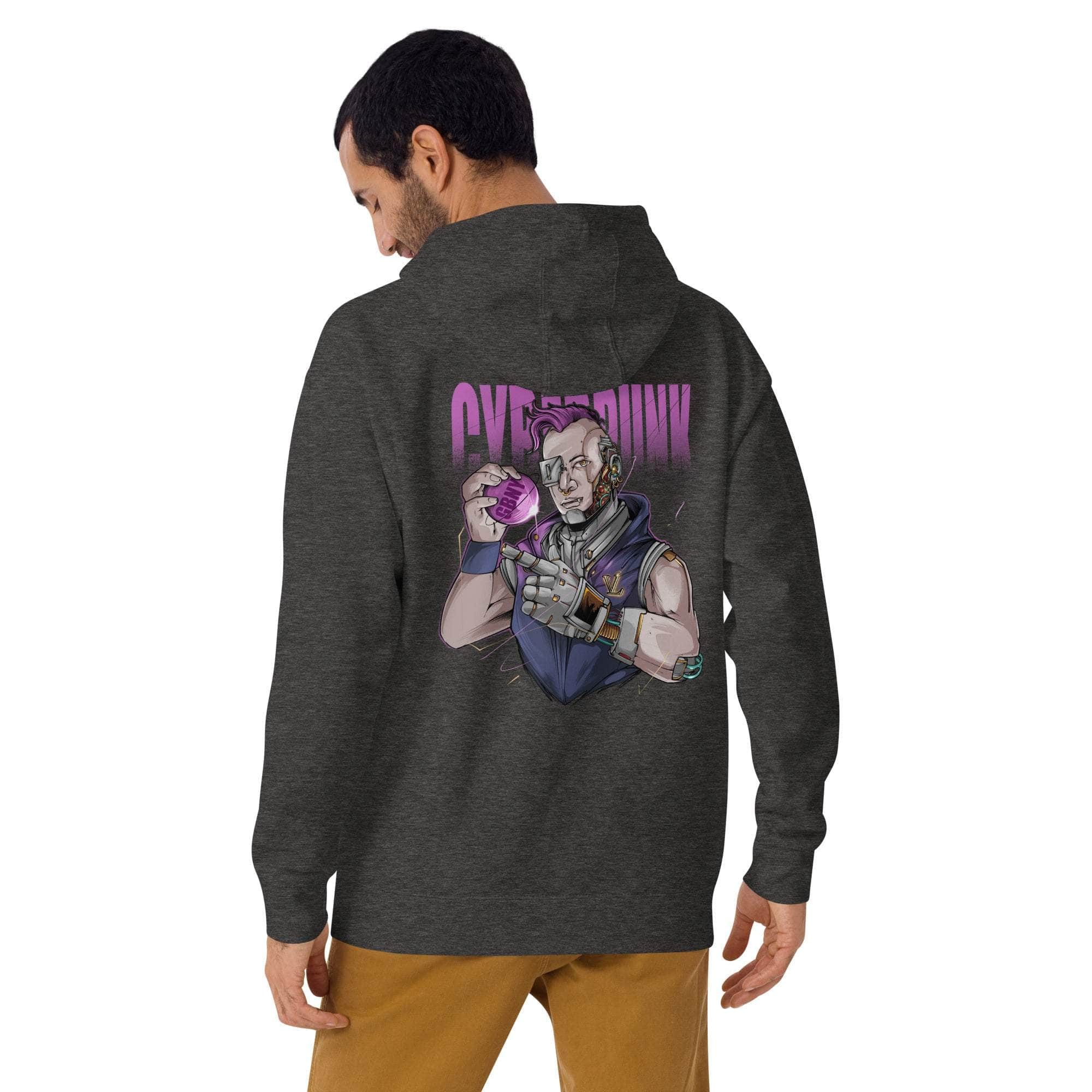 GBNY Charcoal Heather / S Vamp Life x GBNY Cyber Punk Hoodie - Men's 8949123_11481