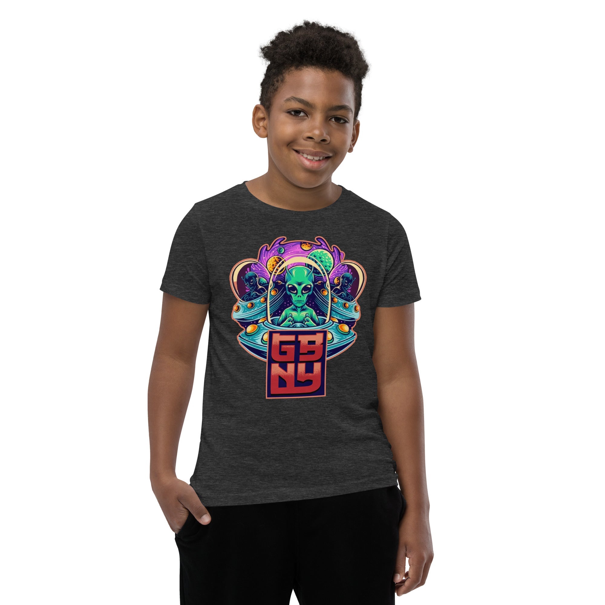 GBNY Dark Grey Heather / S GBNY "Alien World" T-shirt - Kid's 6444770_11217