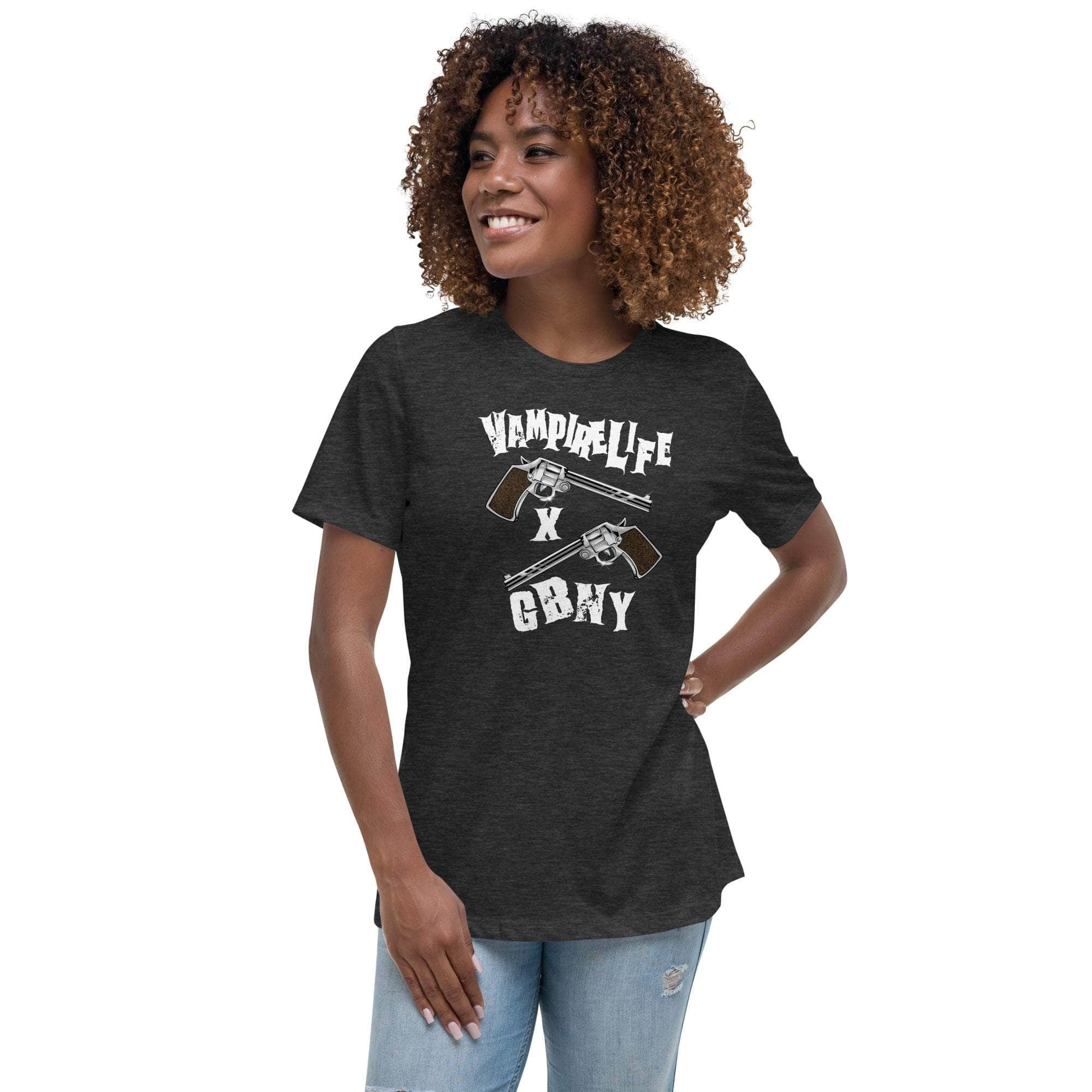 GBNY Dark Grey Heather / S Vamp Life x GBNY Crossed Pistols T-Shirt - Women's 8300381_10193