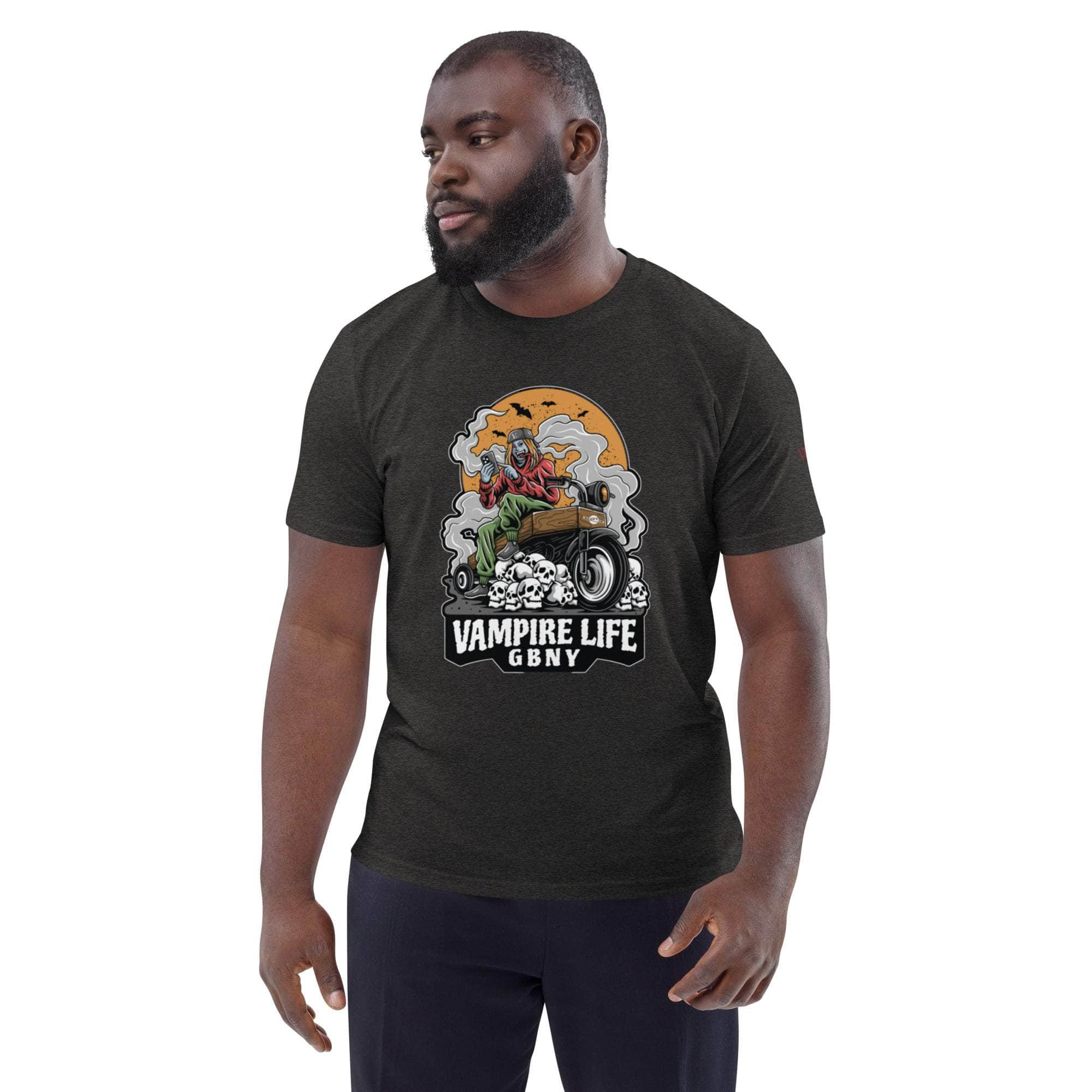 GBNY Dark Heather Grey / S Vamp Life x GBNY Skull Smoky Rider Tee - Men's 9983194_14954