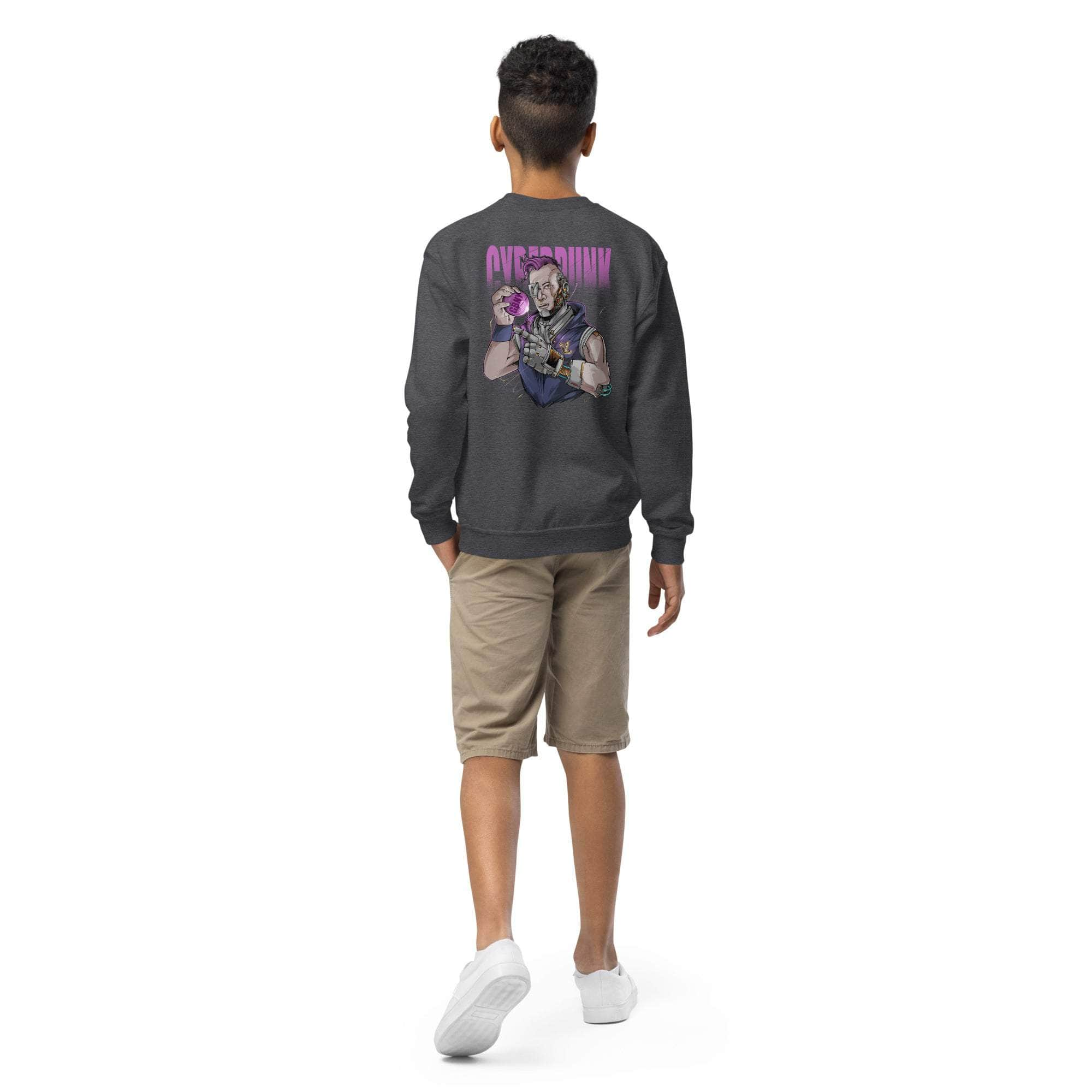 GBNY Dark Heather / XS Vamp Life x GBNY Cyberpunk Sweatshirt - Kid's 7373009_16799