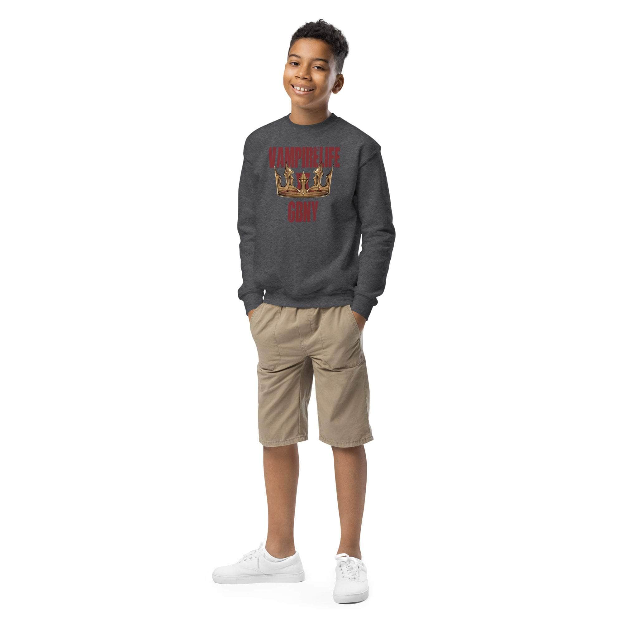 GBNY Dark Heather / XS Vamp Life x GBNY Land To Empire Sweatshirt - Kid's 2895821_16799