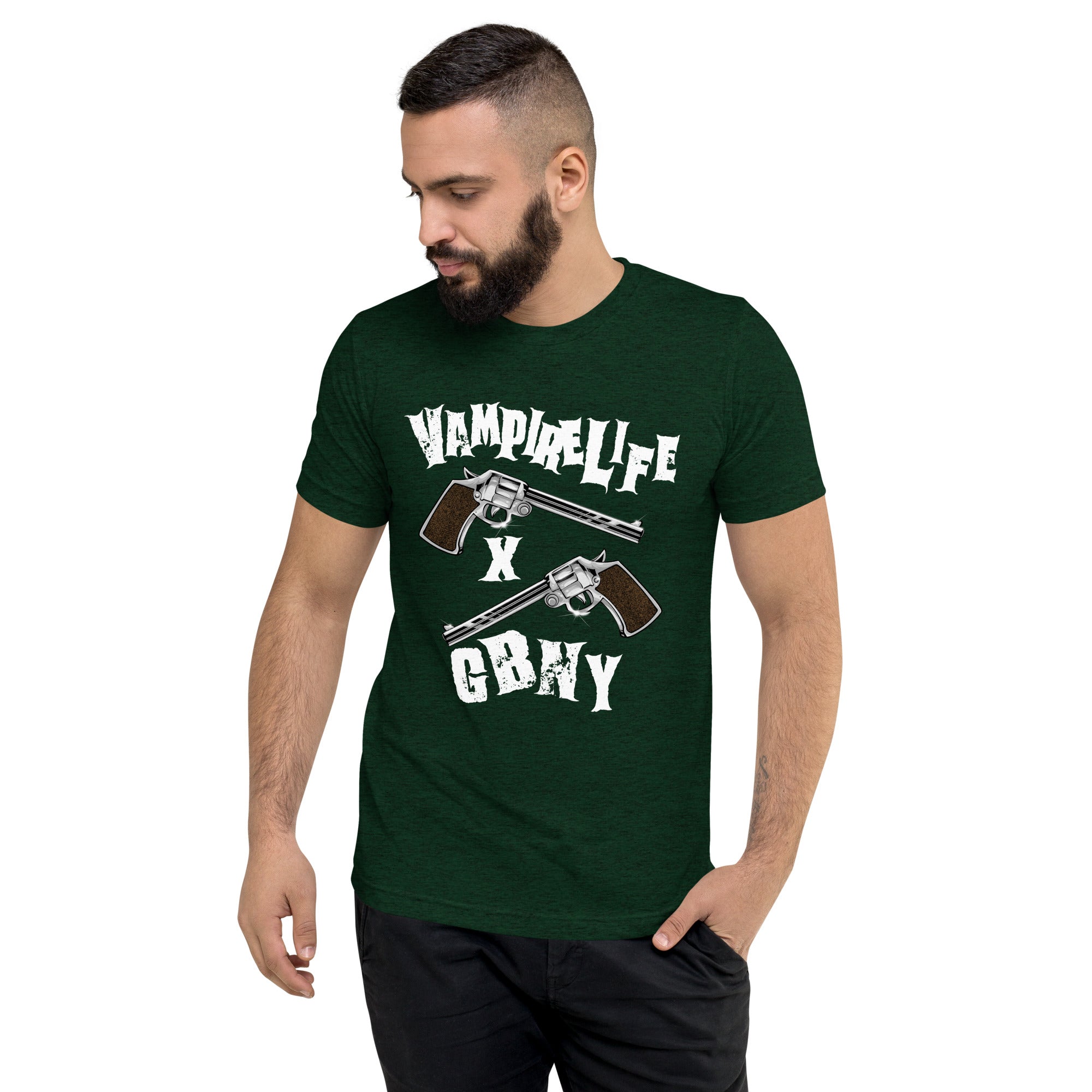 GBNY Emerald Triblend / XS Vamp Life X GBNY "Pistol" T-shirt - Men's 9830702_6520