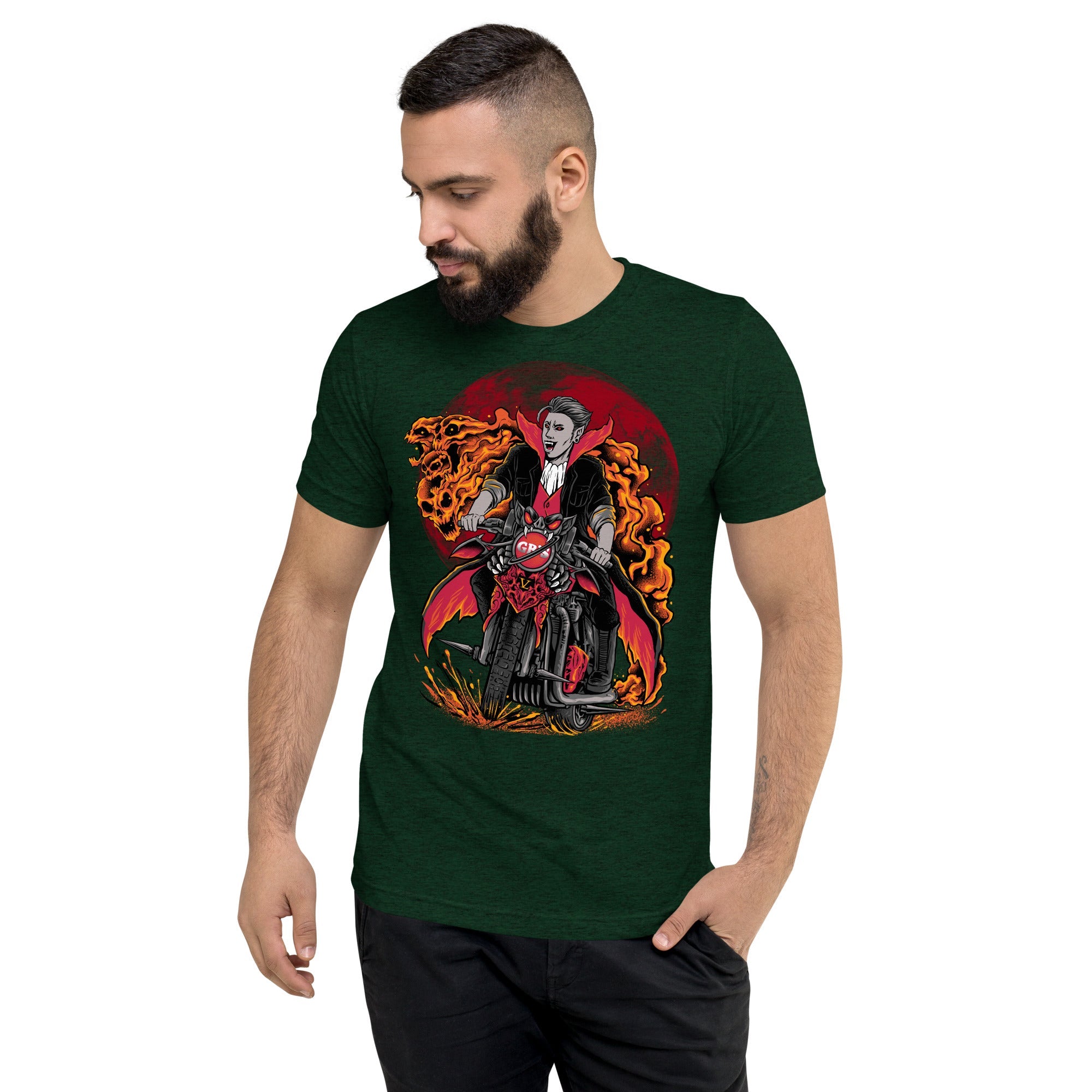 GBNY Emerald Triblend / XS Vamp Life X GBNY "Vamp Biker" T-shirt - Men's 4628362_6520