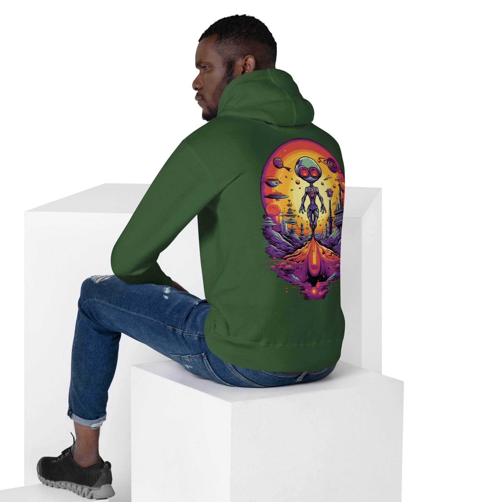 GBNY Forest Green / S GBNY "Alien Universe" Hoodie - Men's 9316952_16162