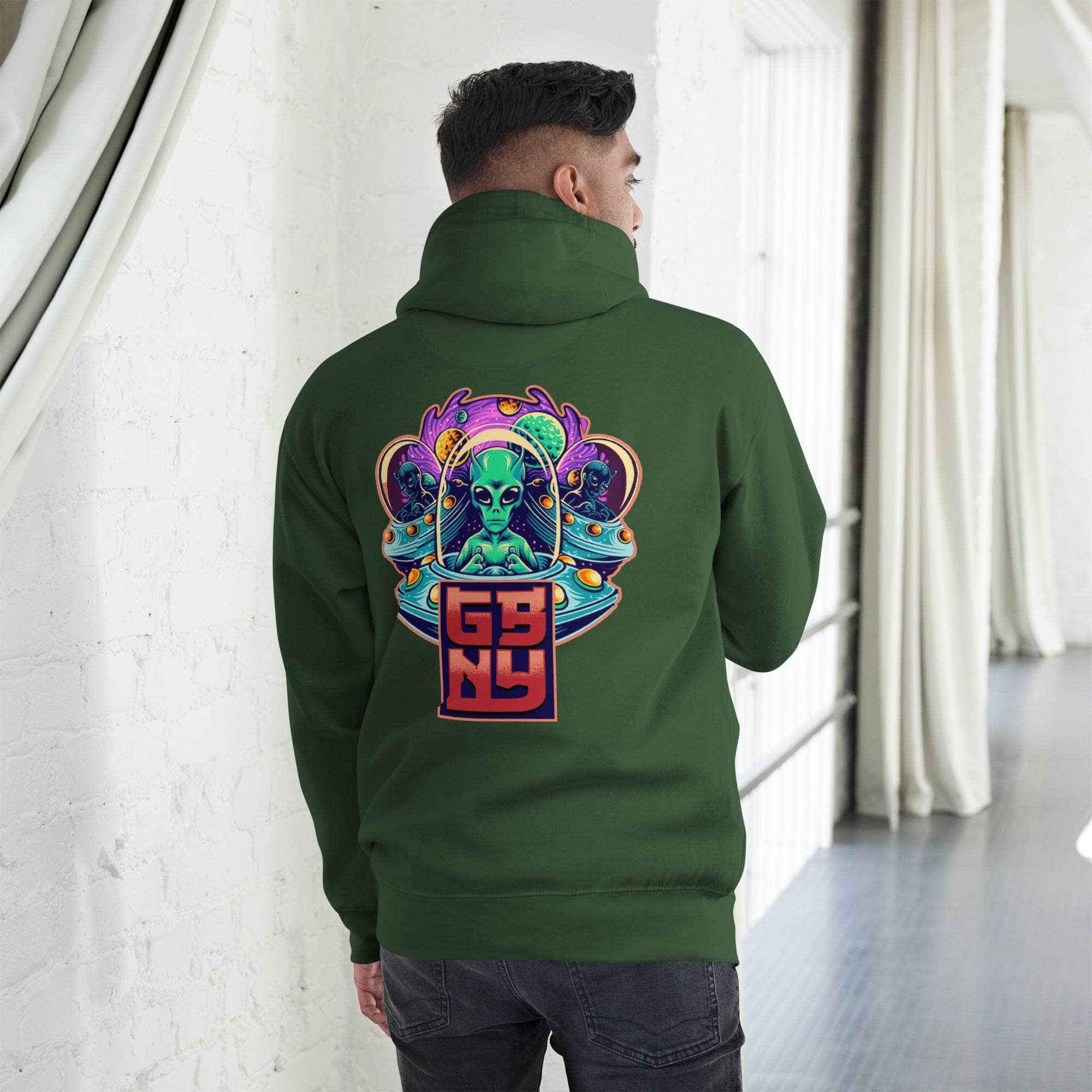 GBNY Forest Green / S GBNY "Alien World" Hoodie - Men's 4353579_16162