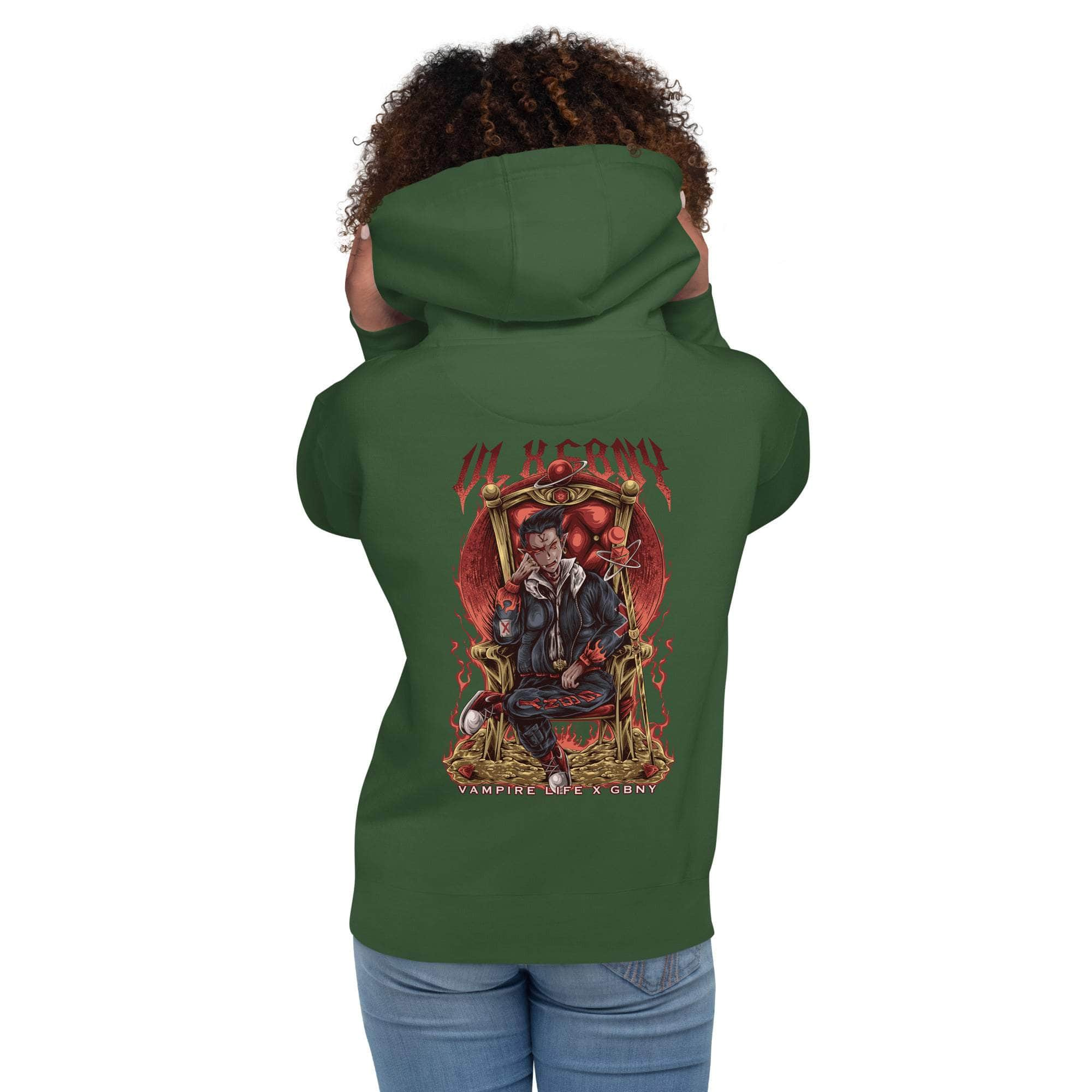 GBNY Forest Green / S Vamp Life x GBNY Red Fire Unisex Hoodie 3470411_16162