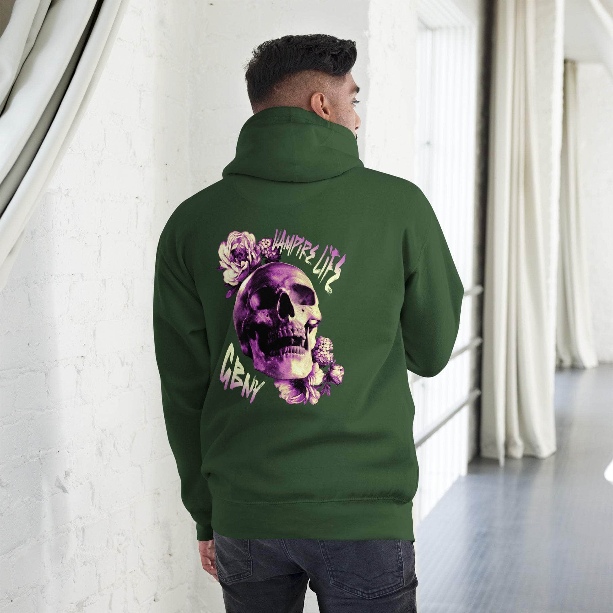 GBNY Forest Green / S Vamp Life x GBNY Rising Skull Unisex Hoodie 9314549_16162