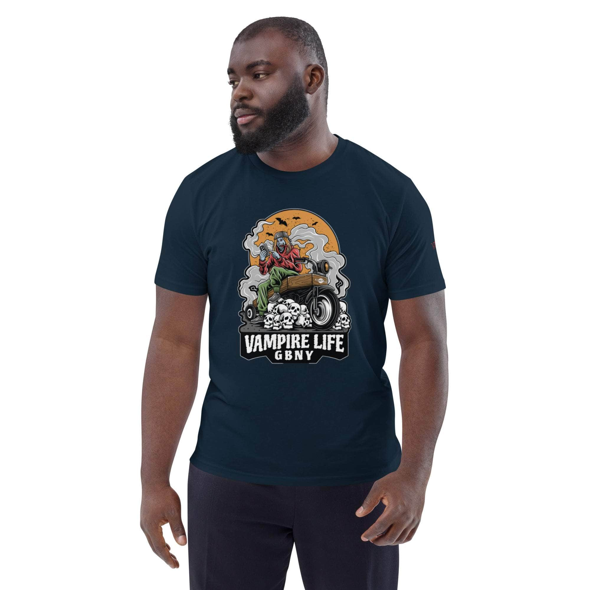 GBNY French Navy / S Vamp Life x GBNY Skull Smoky Rider Tee - Men's 9983194_11879