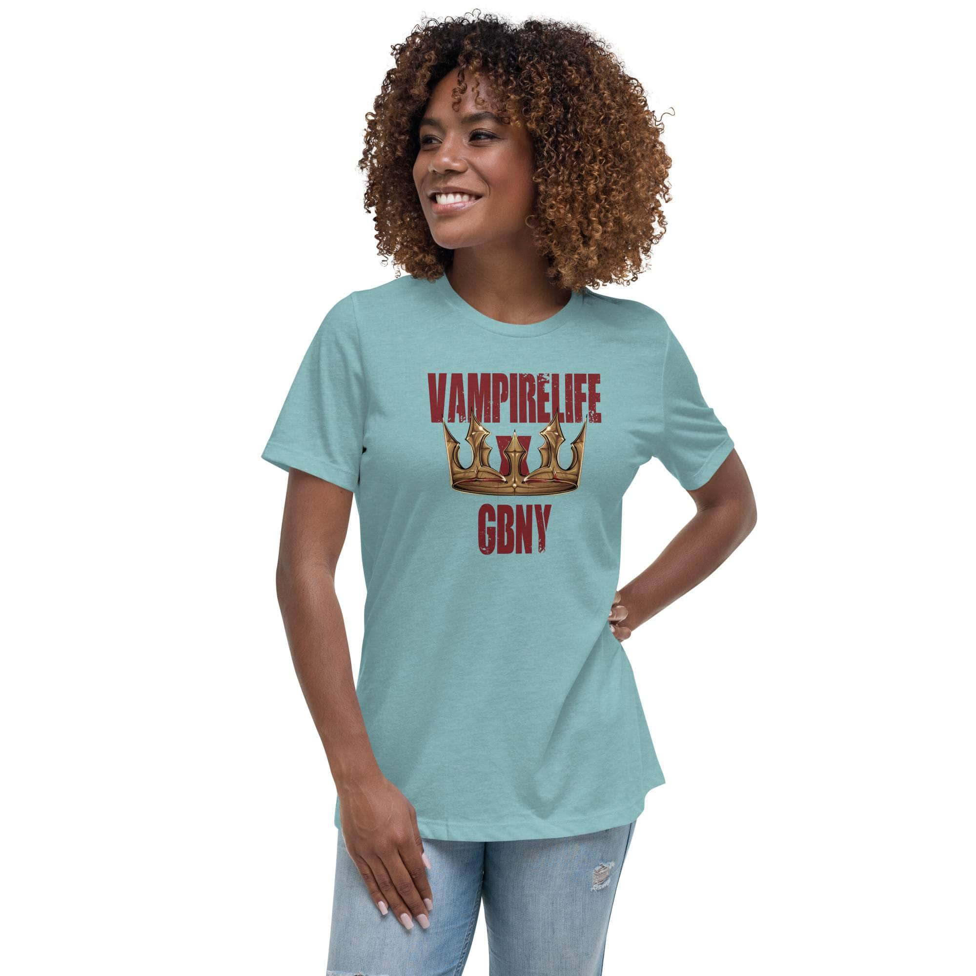 GBNY Heather Blue Lagoon / S Vamp Life x GBNY Land To Empire T-Shirt - Women's 2946489_14258