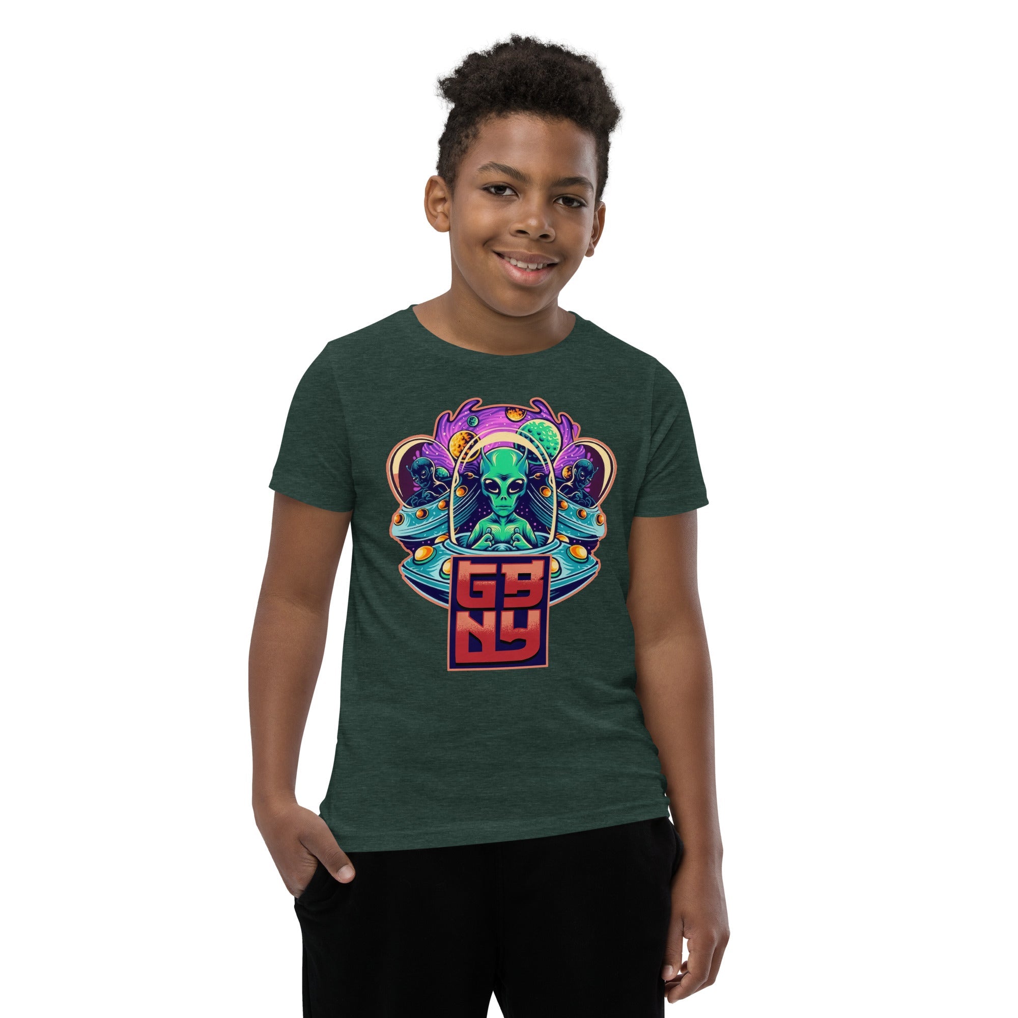 GBNY Heather Forest / S GBNY "Alien World" T-shirt - Kid's 6444770_9595