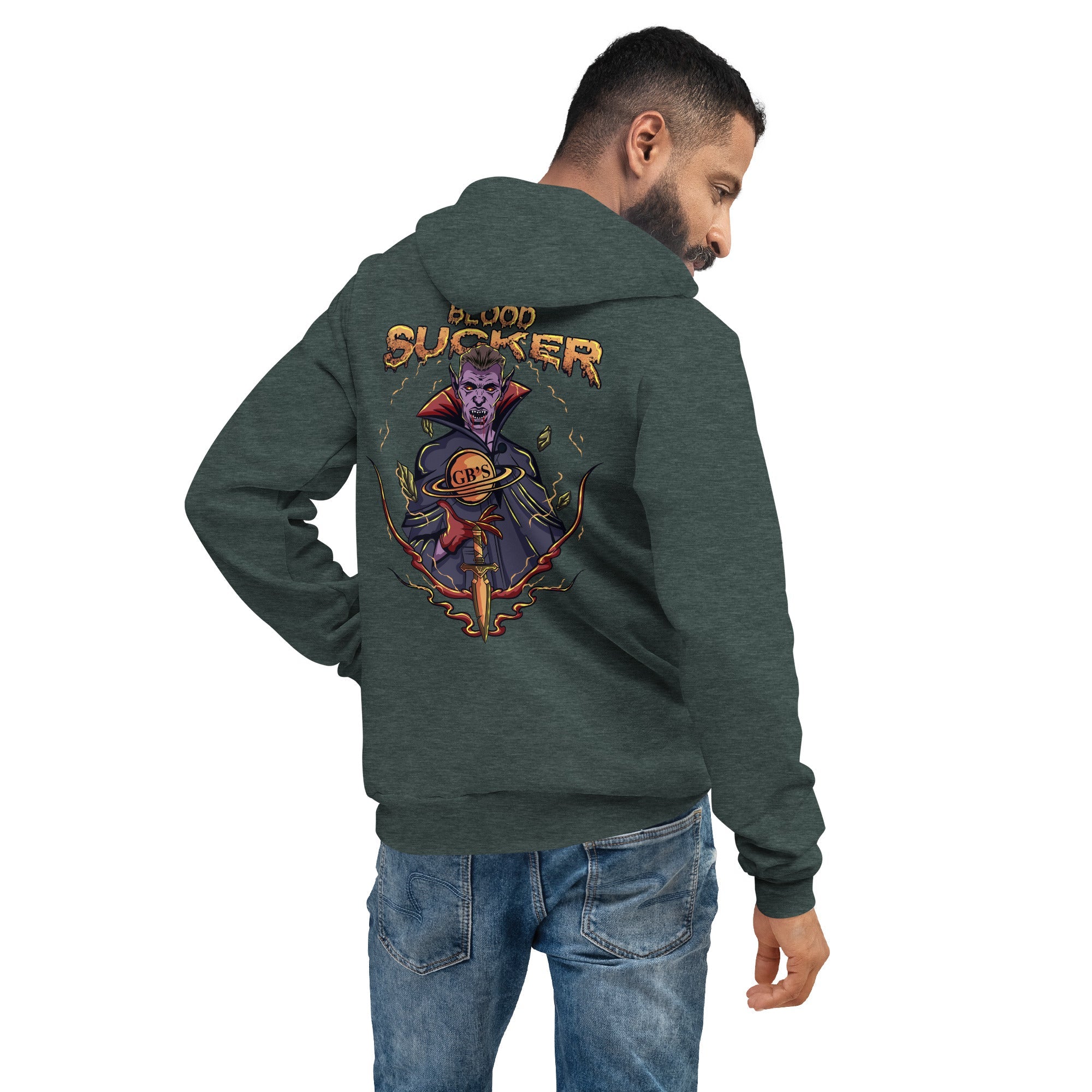 GBNY Heather Forest / S Vamp Life X GBNY "Blood Sucker" Super Soft Hoodie - Men's 2233019_9245