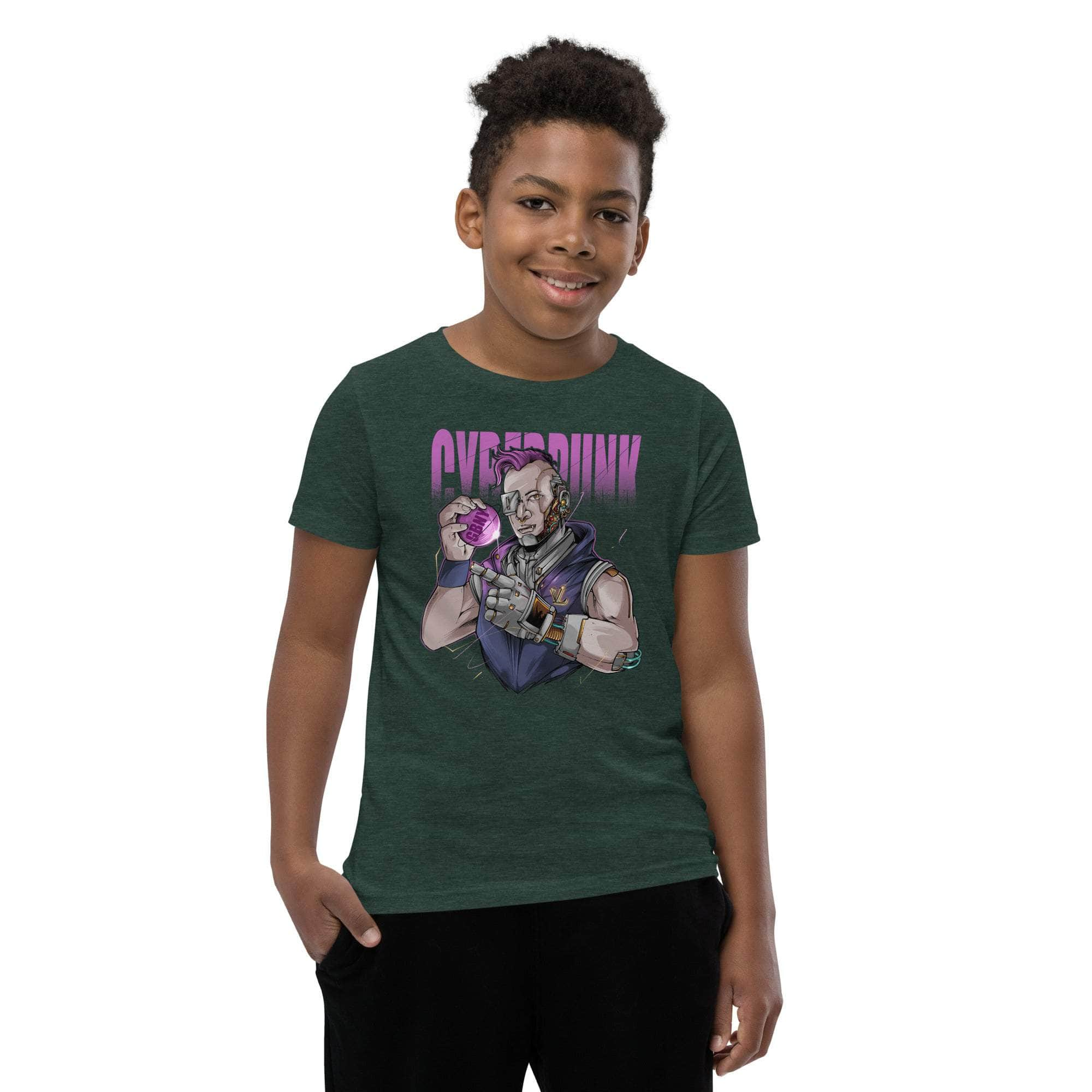 GBNY Heather Forest / S Vamp Life x GBNY Cyberpunk T-Shirt - Kid's 1108001_9595