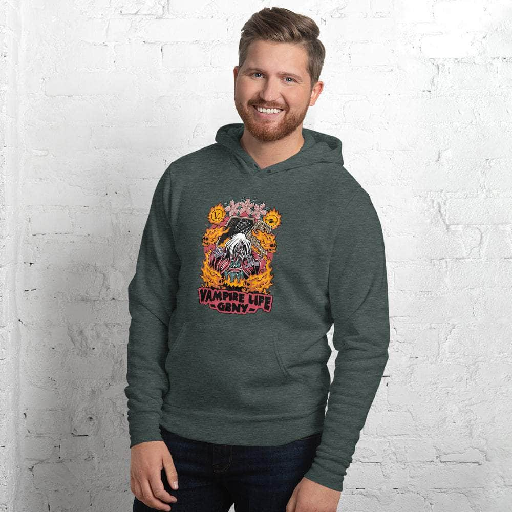 GBNY Heather Forest / S Vamp Life X GBNY "Fiery Vamp" Hoodie - Men's 5911267_9245