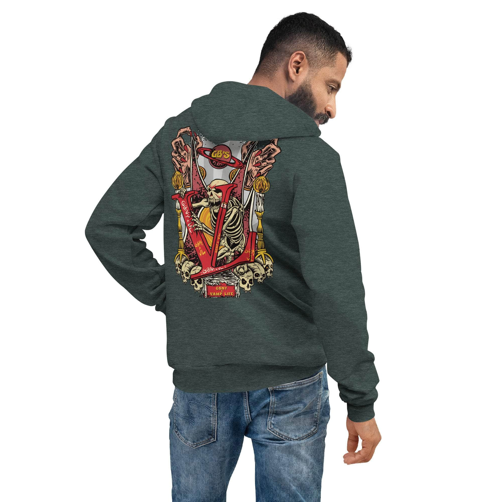 GBNY Heather Forest / S Vamp Life X GBNY "Graveyard" Super Soft Hoodie - Men's 4377392_9245