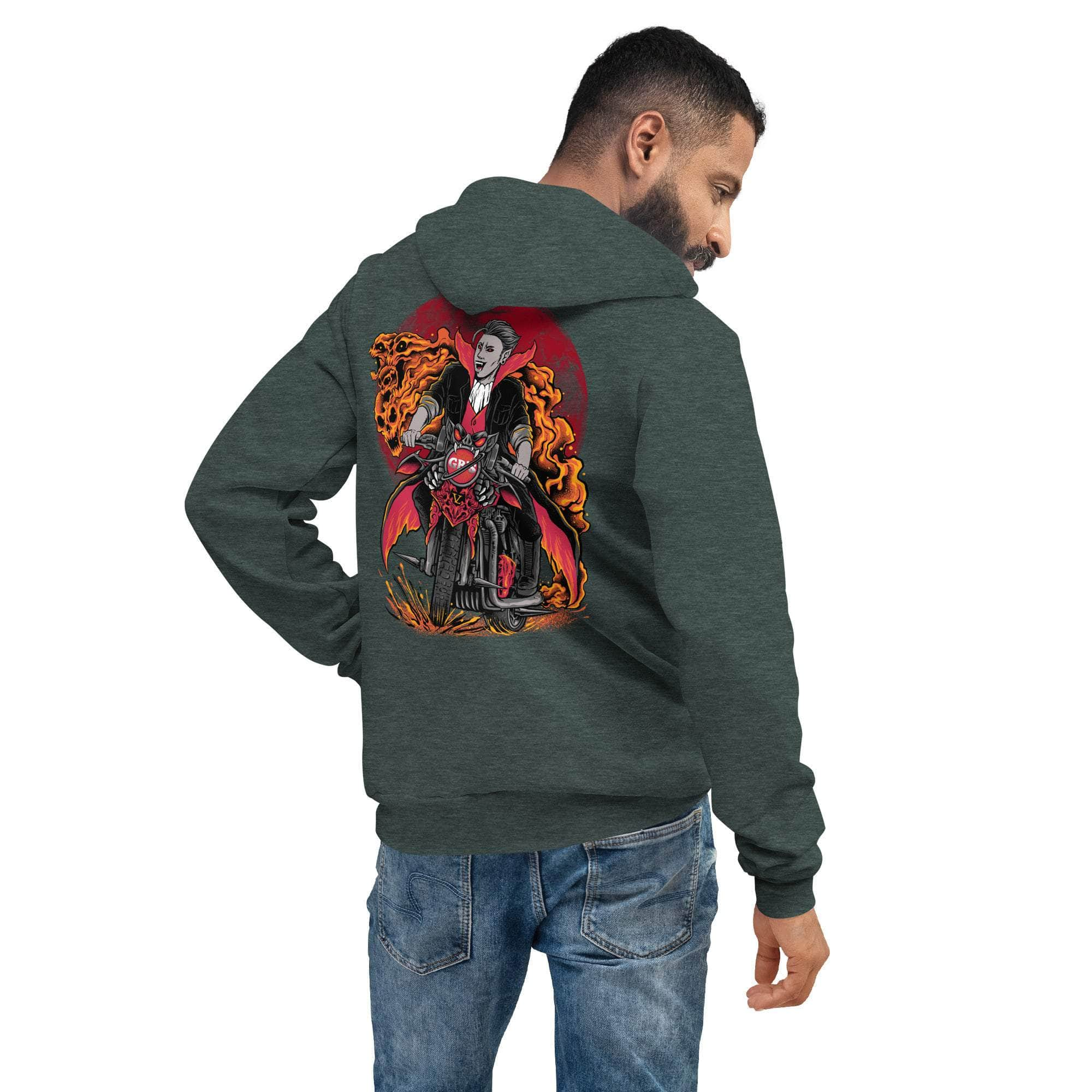 GBNY Heather Forest / S Vamp Life X GBNY "Vamp Biker" Super Soft Hoodie - Men's 3984981_9245