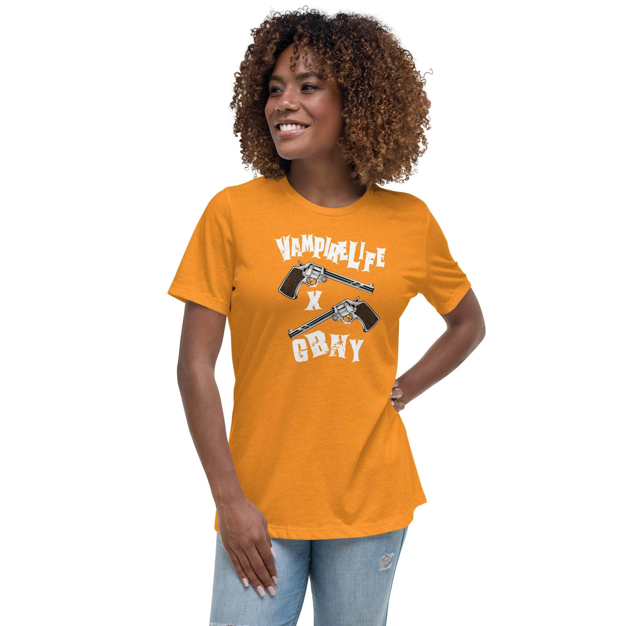 GBNY Heather Marmalade / S Vamp Life x GBNY Crossed Pistols T-Shirt - Women's 8300381_14263