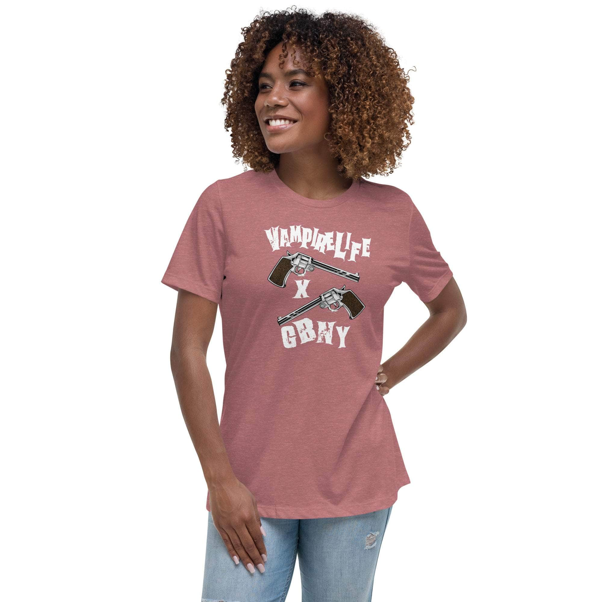 GBNY Heather Mauve / S Vamp Life x GBNY Crossed Pistols T-Shirt - Women's 8300381_10205