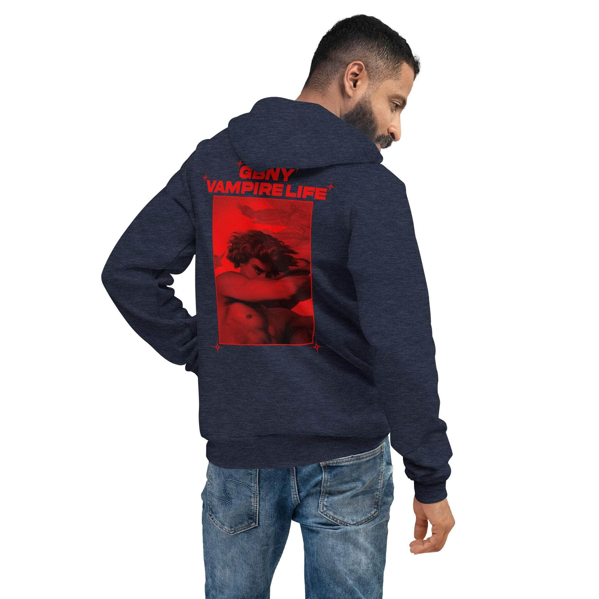 GBNY Heather Navy / S Vamp Life X GBNY "Hiding Angel" Super Soft Hoodie - Men's 5785530_9251