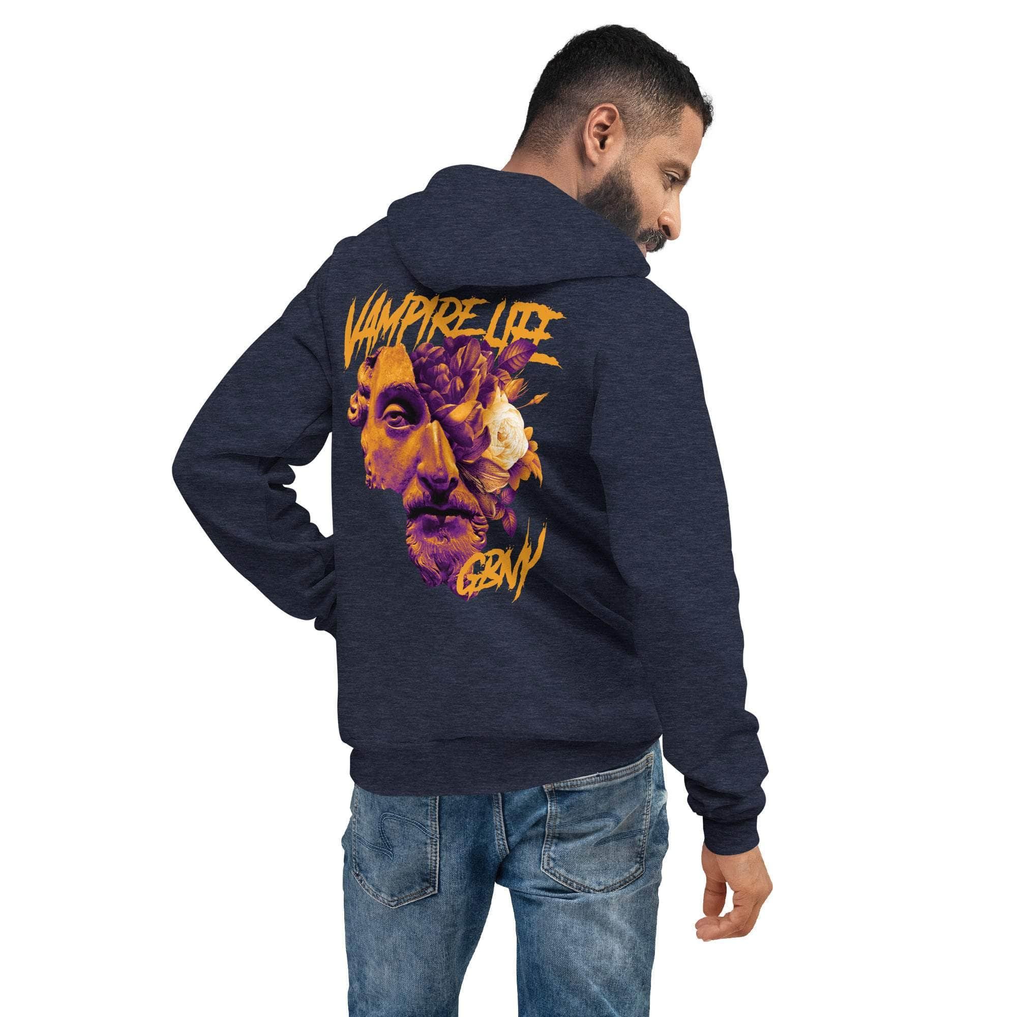 GBNY Heather Navy / S Vamp Life X GBNY "Roman Gods" Super Soft Hoodie - Men's 4742740_9251