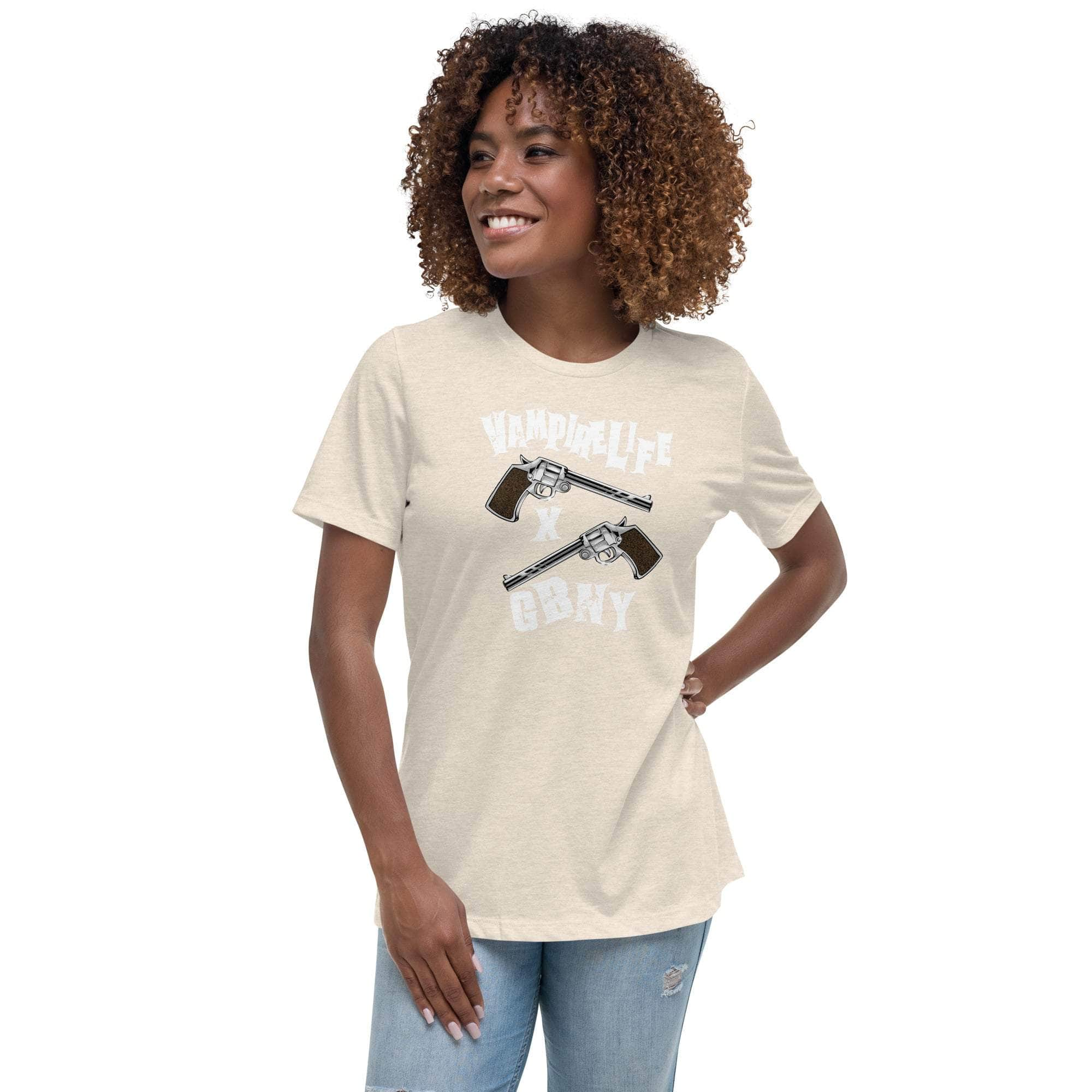 GBNY Heather Prism Natural / S Vamp Life x GBNY Crossed Pistols T-Shirt - Women's 8300381_10545