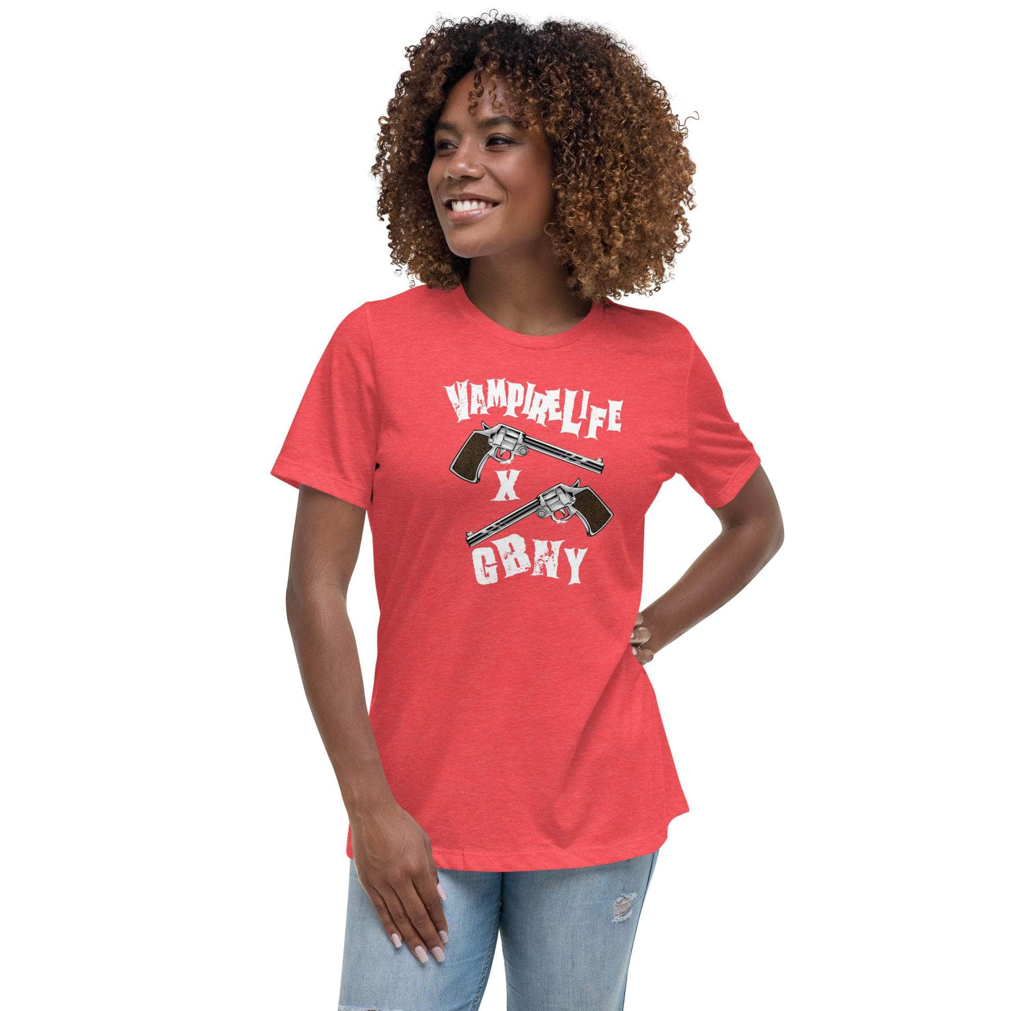 GBNY Heather Red / S Vamp Life x GBNY Crossed Pistols T-Shirt - Women's 8300381_14268