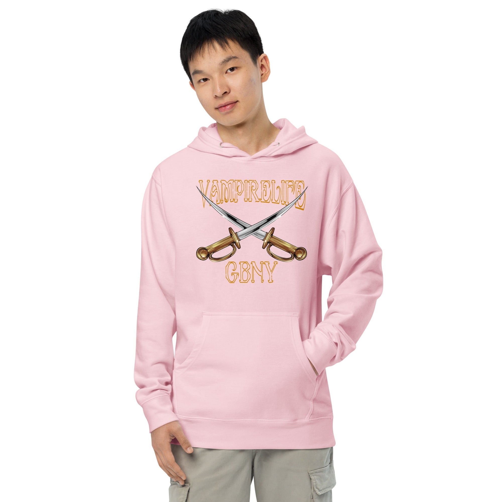 GBNY Light Pink / S Vamp Life X GBNY "Cross Swords" Hoodie - Men's 2679829_15602