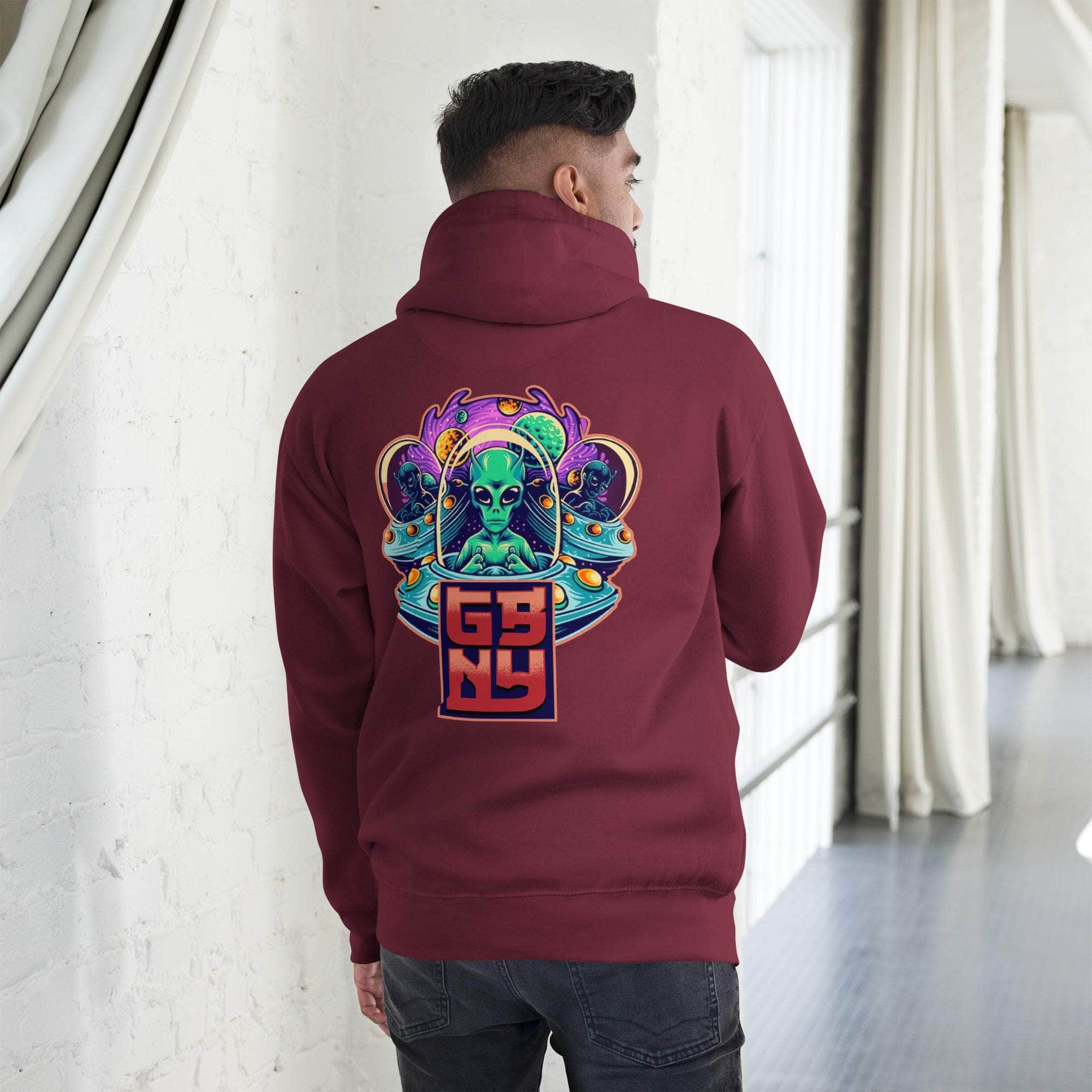 GBNY Maroon / S GBNY "Alien World" Hoodie - Men's 4353579_11486