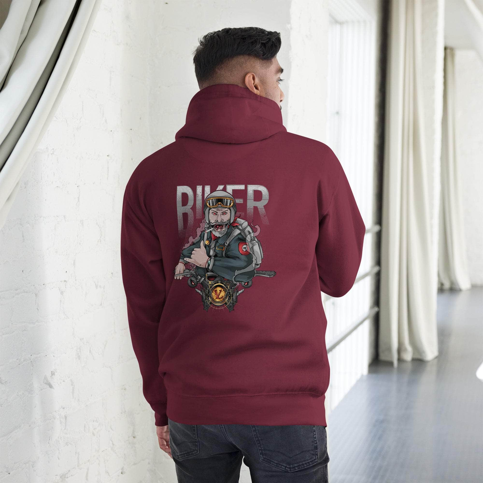 GBNY Maroon / S Vamp Life x GBNY Biker Hoodie - Men's 7875570_11486