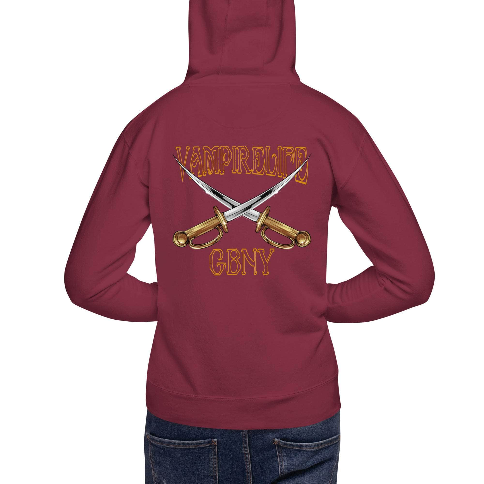 GBNY Maroon / S Vamp Life x GBNY Crossed Swords Hoodie - Men's 5982869_11486