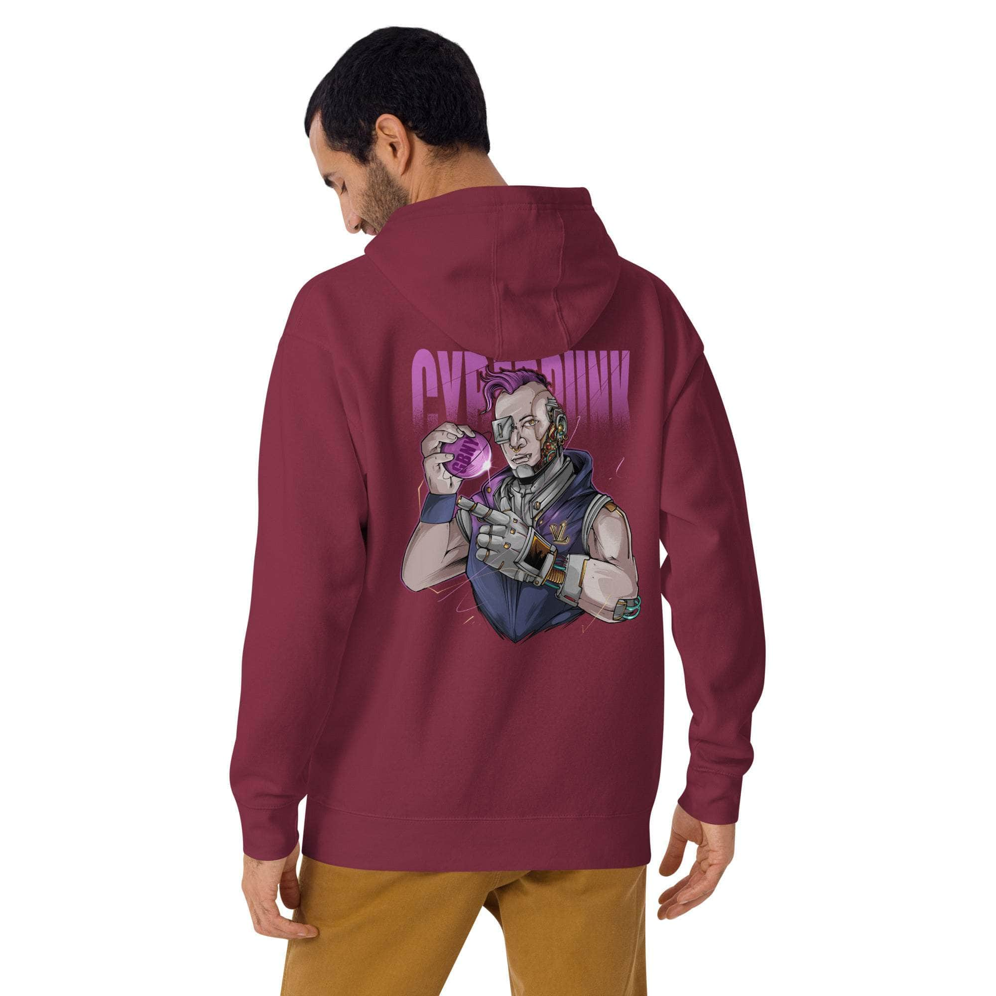 GBNY Maroon / S Vamp Life x GBNY Cyber Punk Hoodie - Men's 8949123_11486