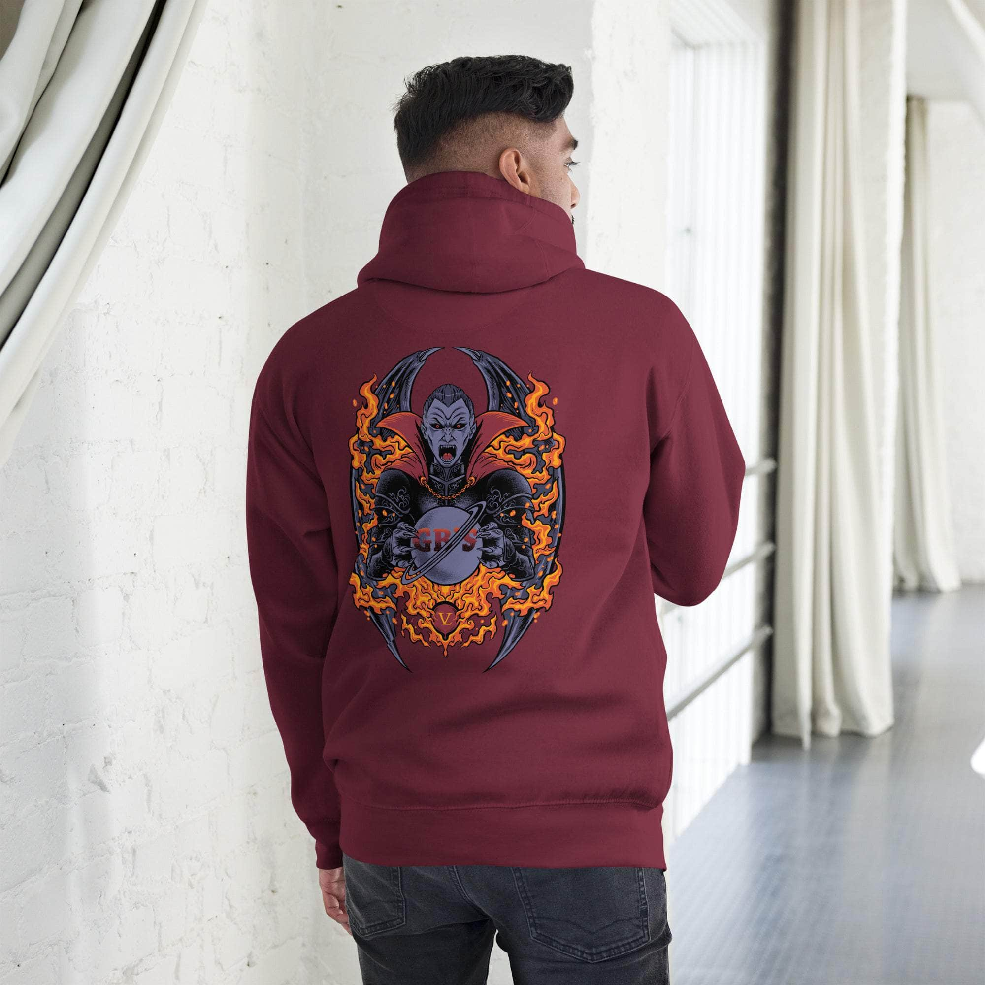 GBNY Maroon / S Vamp Life x GBNY Scare the Scary Unisex Hoodie 7920046_11486