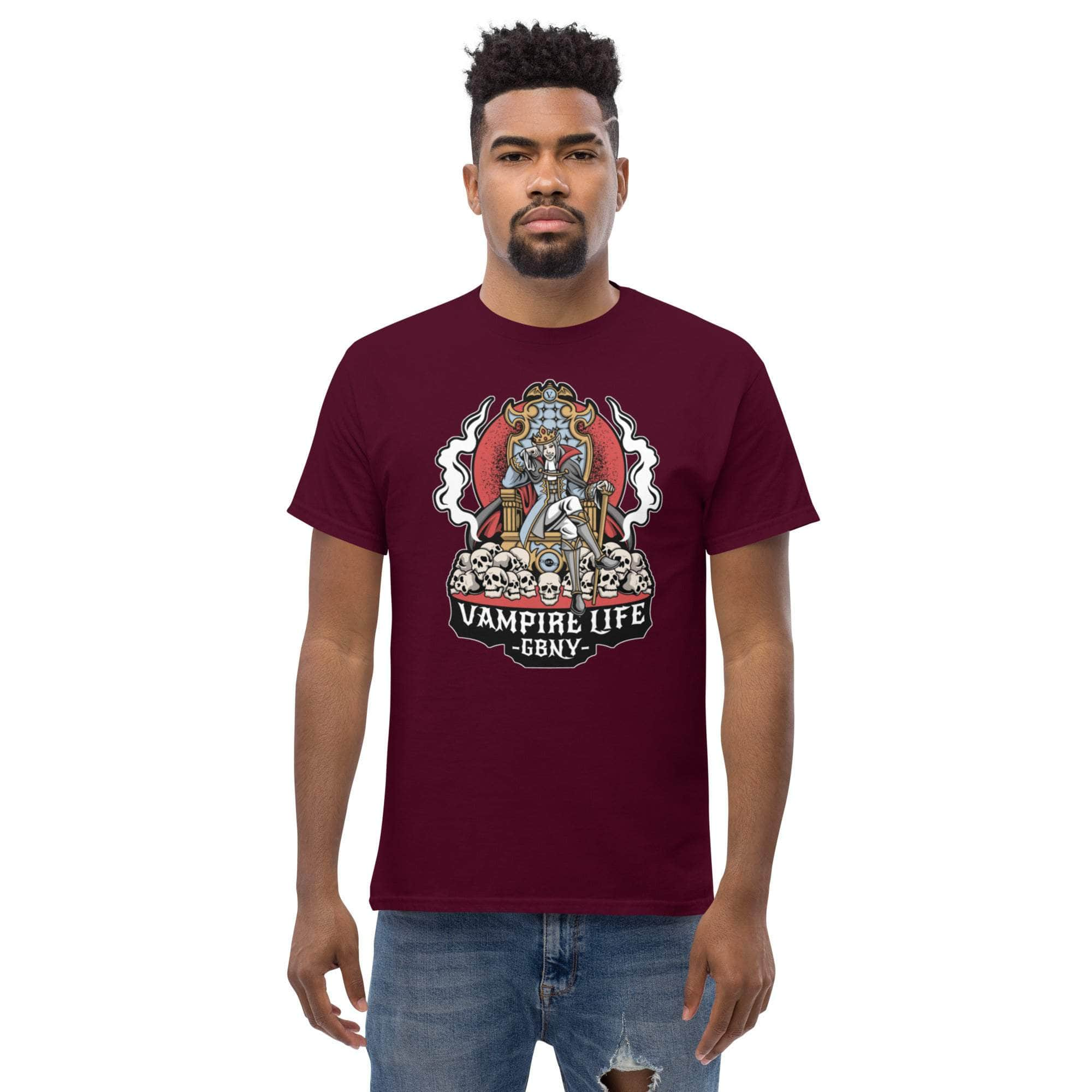 GBNY Maroon / S Vamp Life x GBNY Scary Skulls Tee - Men's 8200006_12634