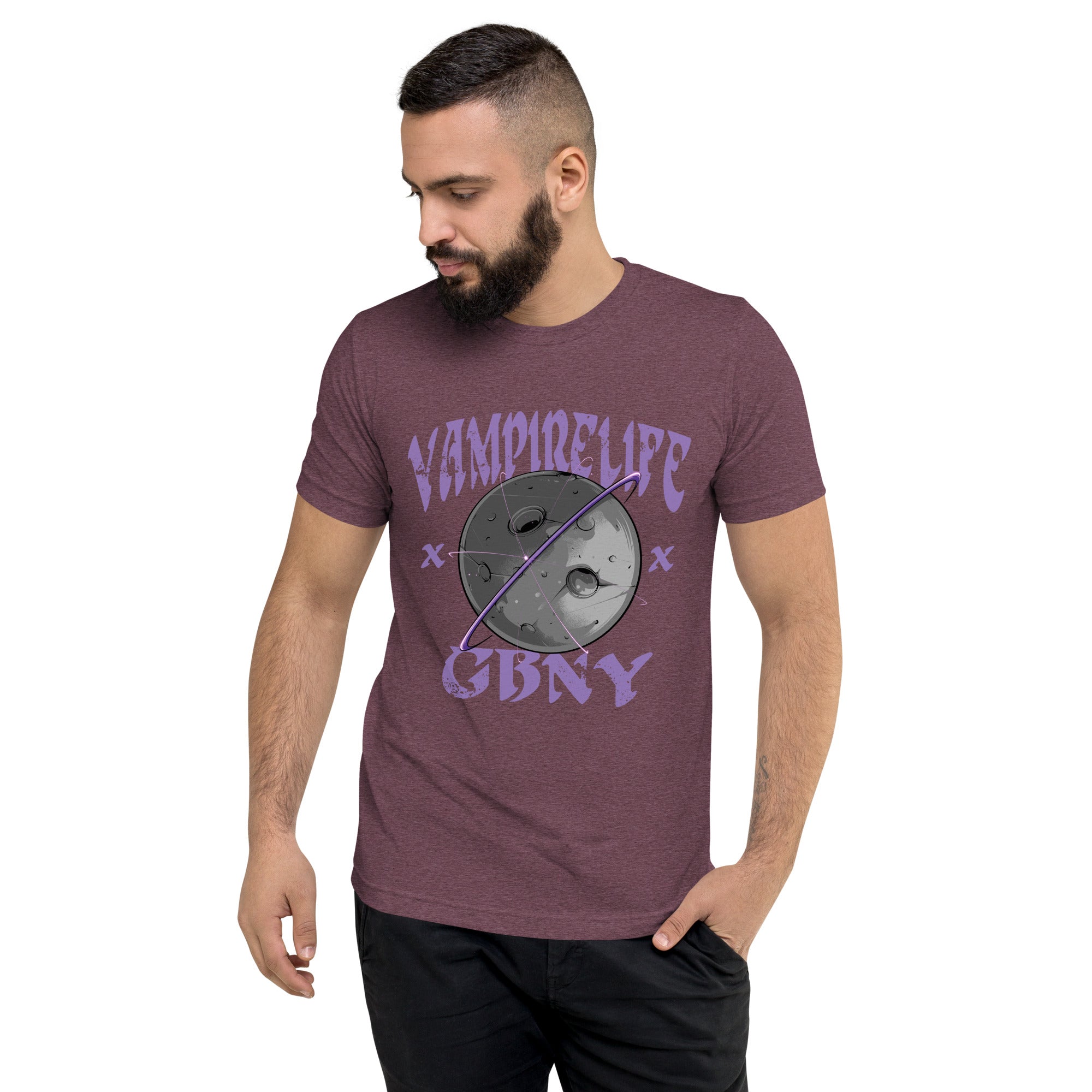 GBNY Maroon Triblend / XS Vamp Life X GBNY "Planet" T-shirt - Men's 3408924_6544